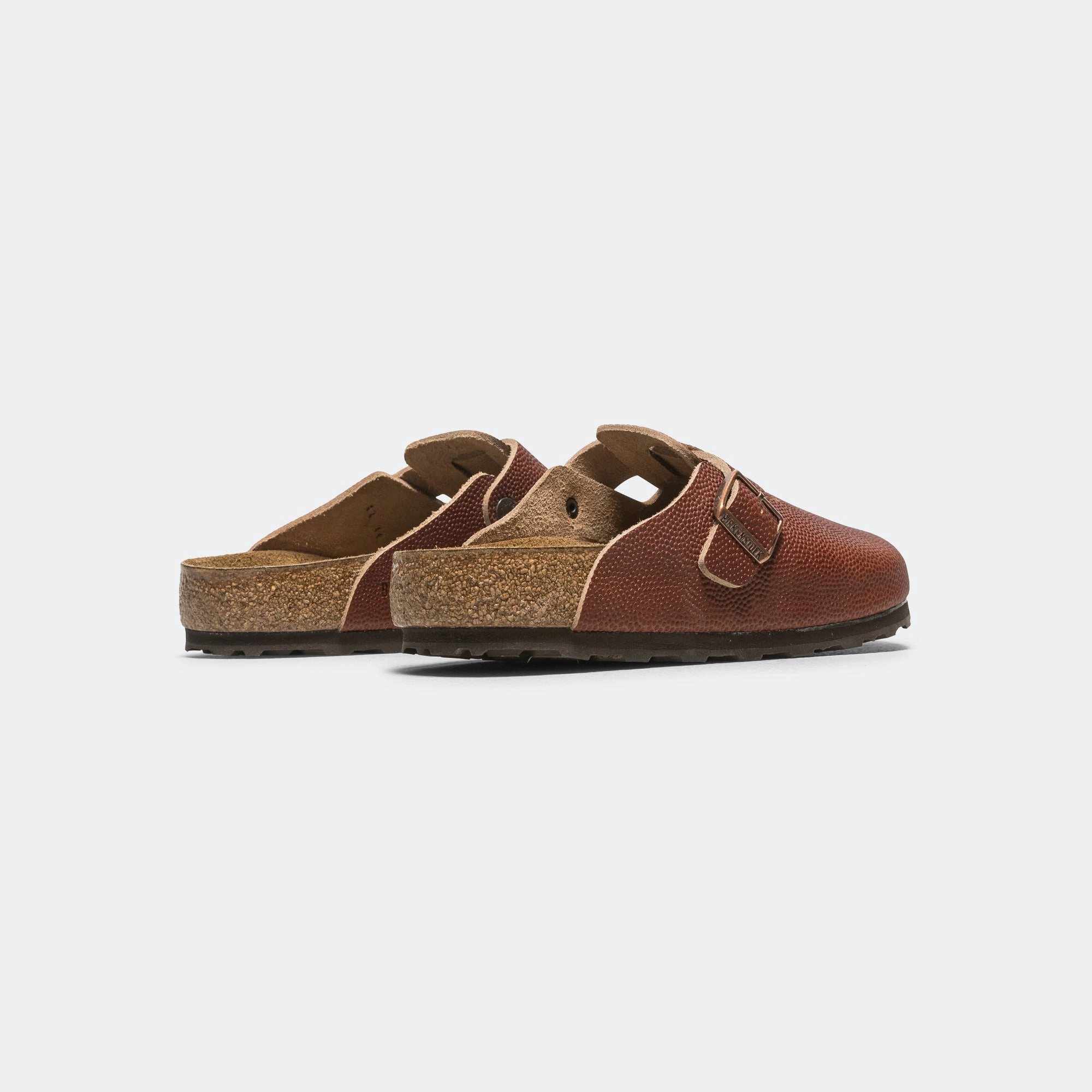 Relaxed Summer Footwear Natural Step Boston - Ginger Brown Embossed Natural Leather