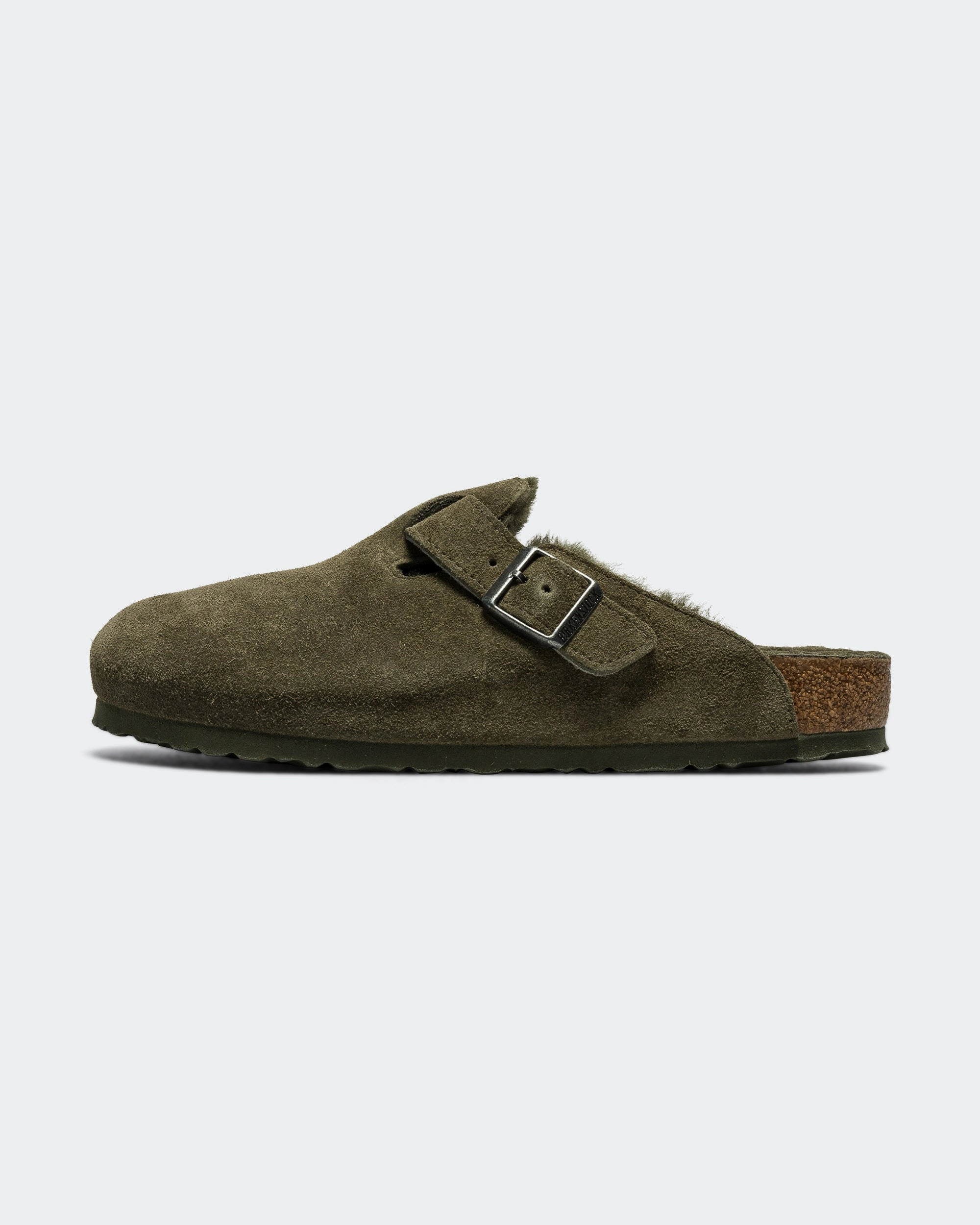 Boston - Thyme Suede Leather/Shearling Unwind Walk