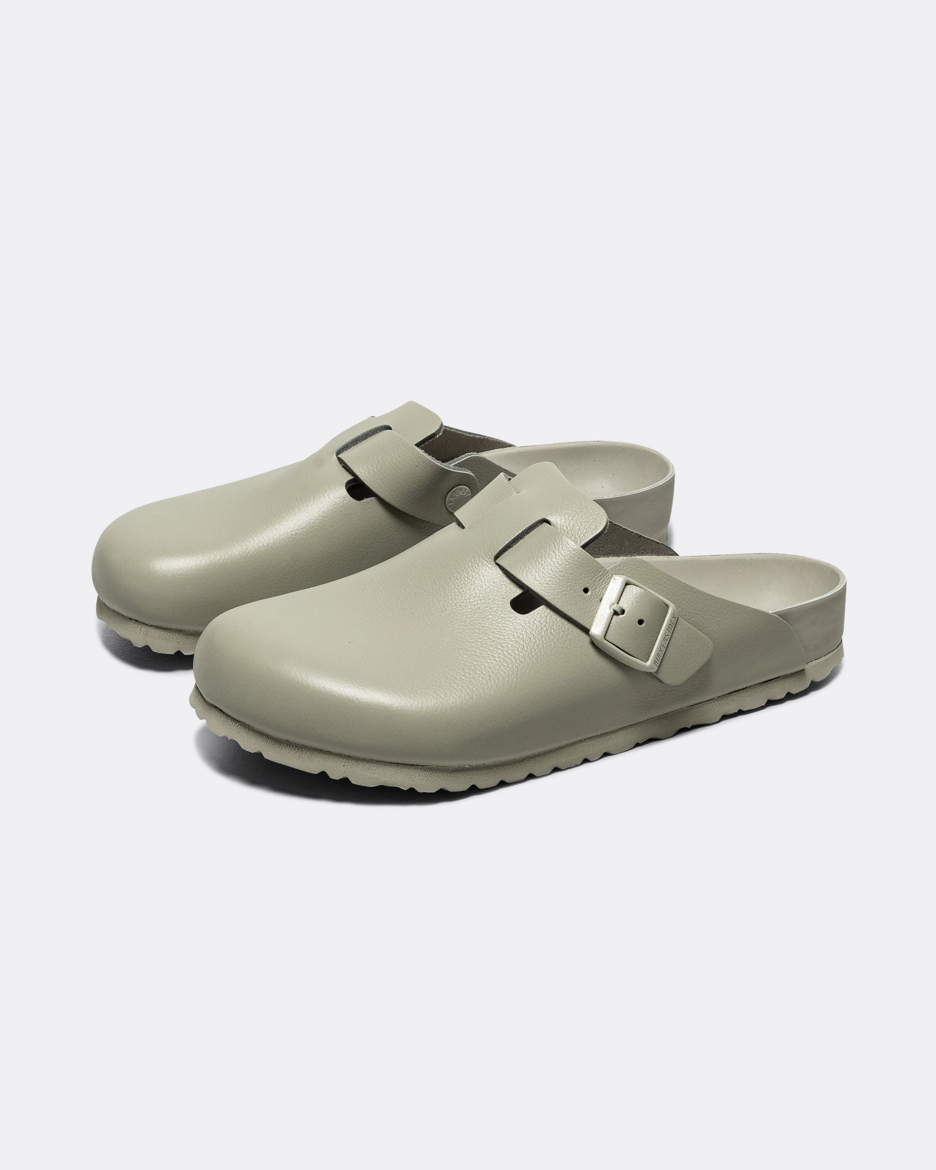 Boston Exquisite - Mineral Grey Natural Leather Post Gym Lightweight EVA Construction