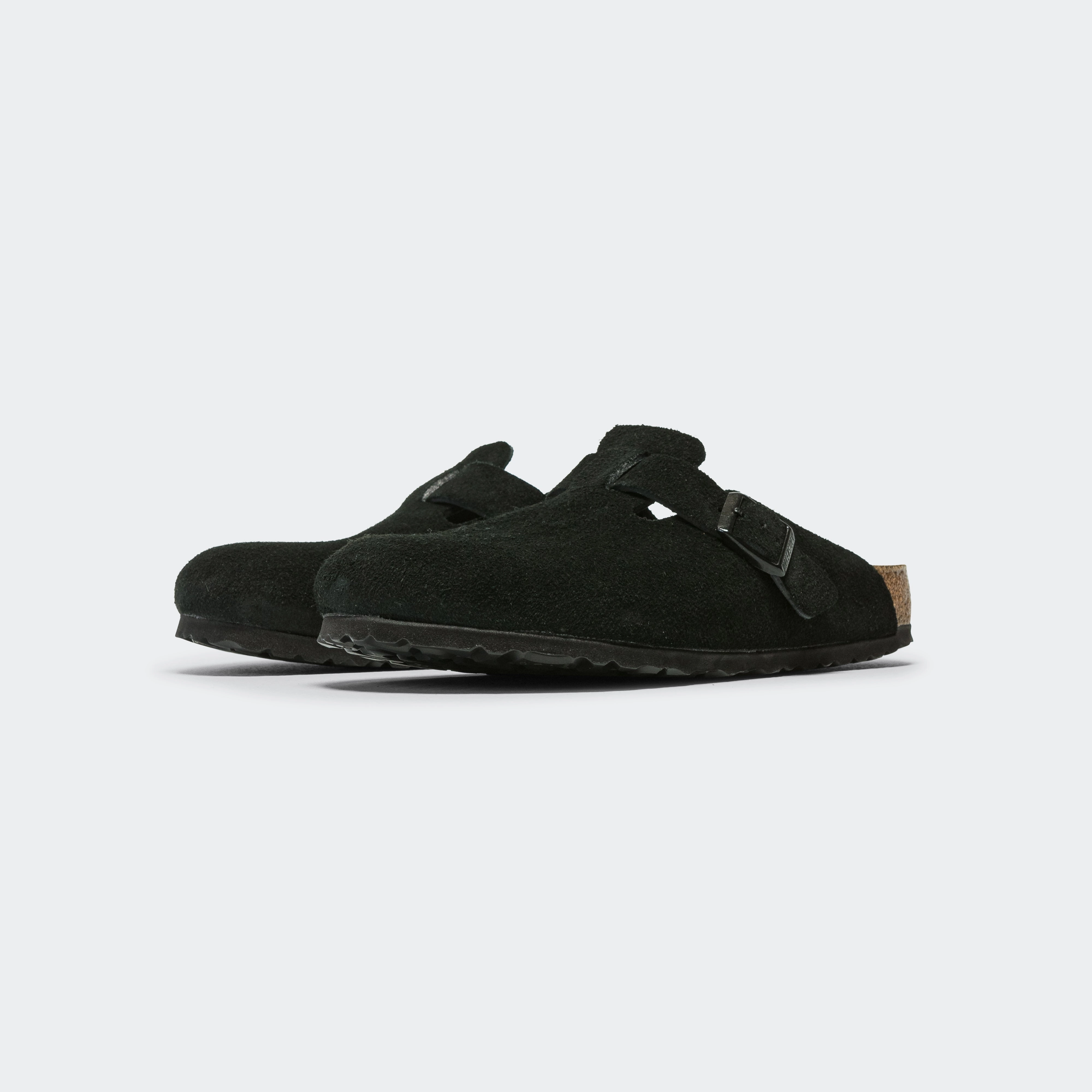 Enhanced Lateral Support Summer Flip-flops Boston SFB - Black Suede Leather