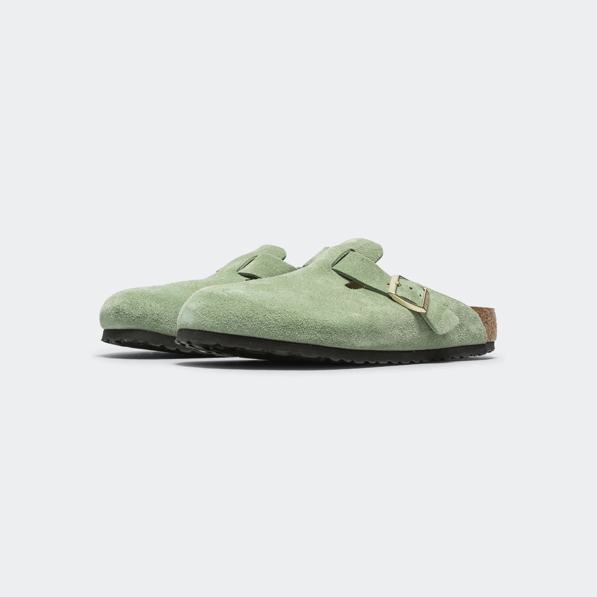 Boston SFB - Green Tea Suede Leather Non toxic Lightweight Walking Shoes