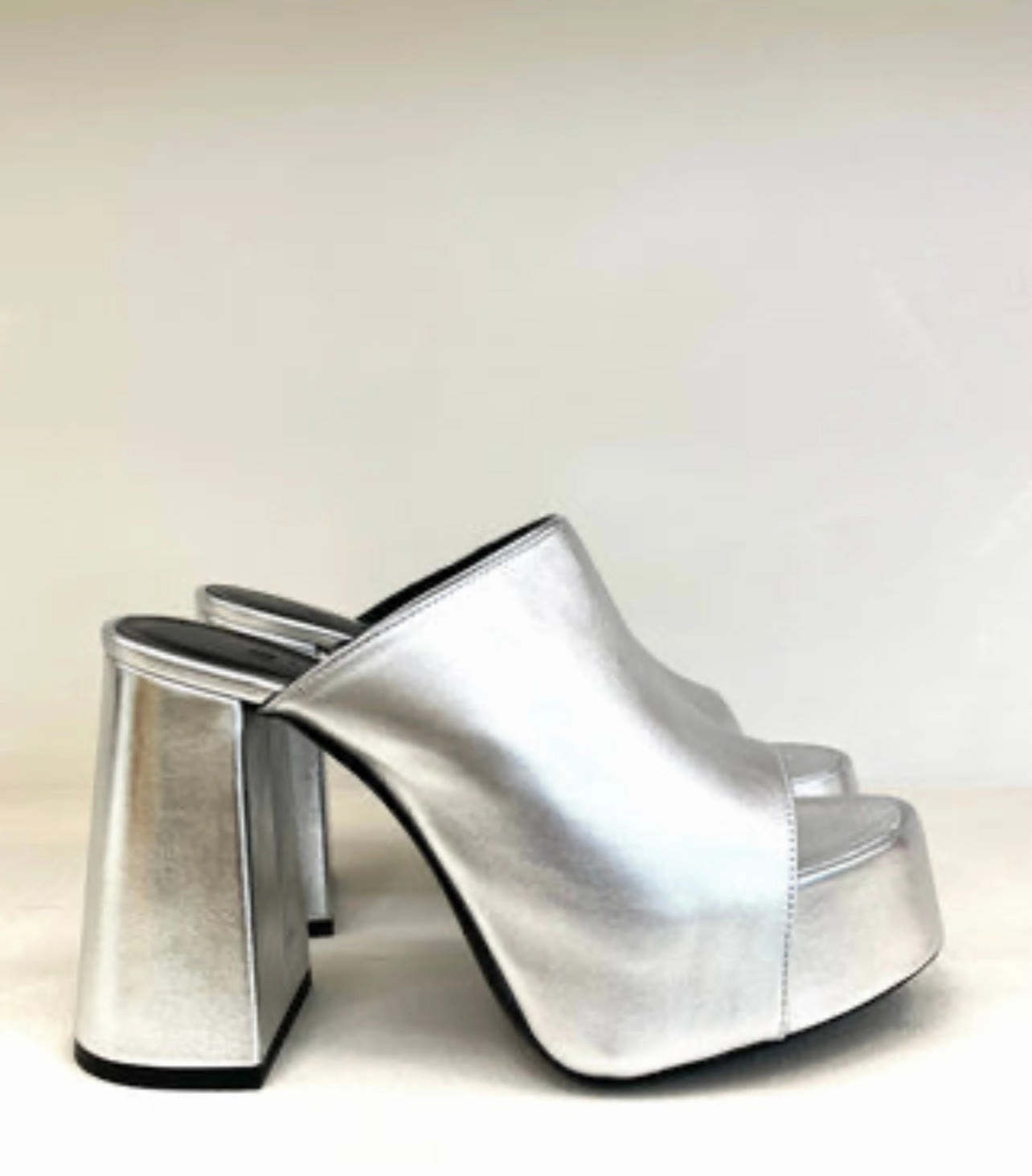 Brunch Look Brad Silver Metallic Leather