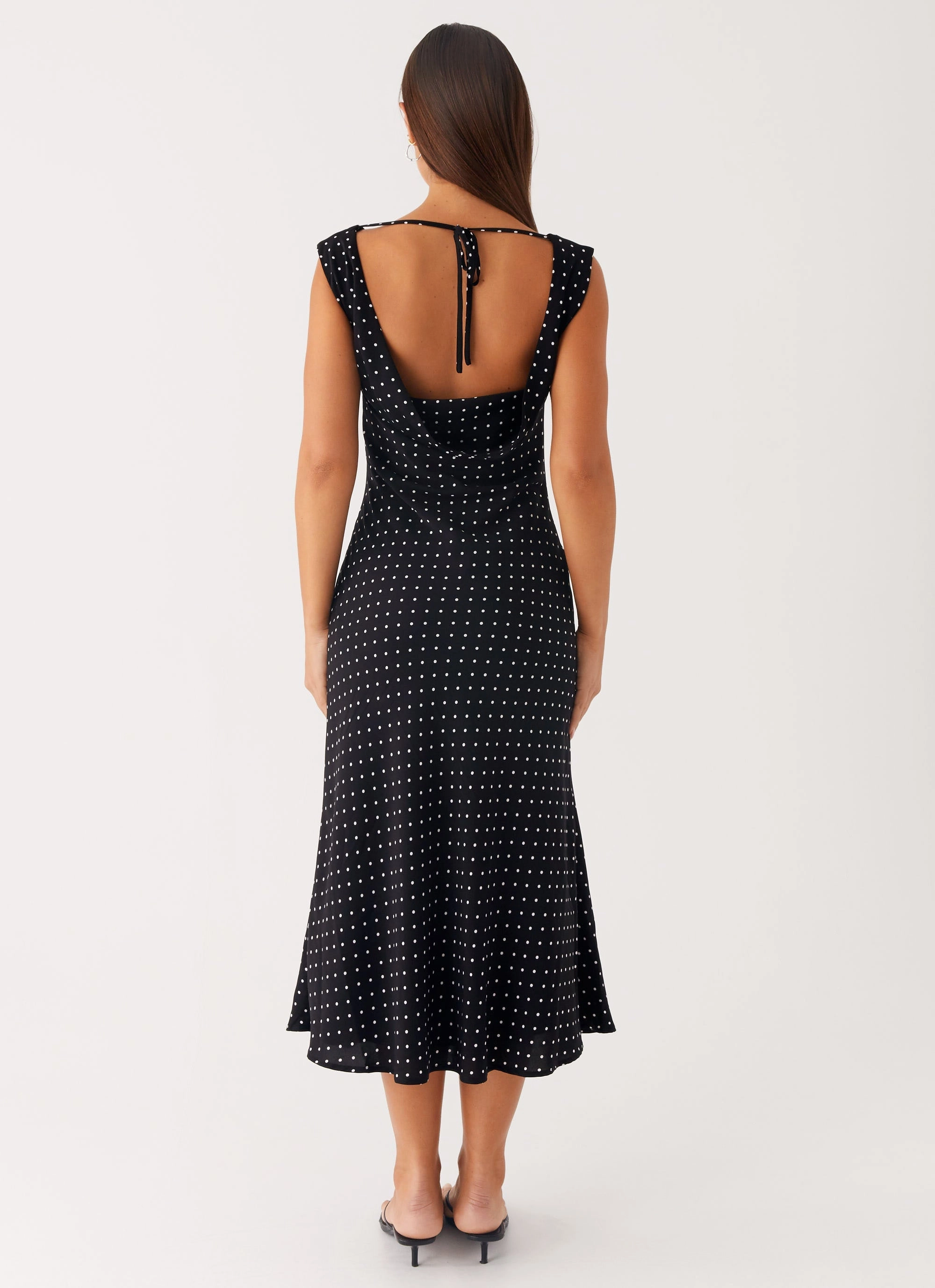 Body Flow City Flow Role Model Maxi Dress - Black Polka Dot
