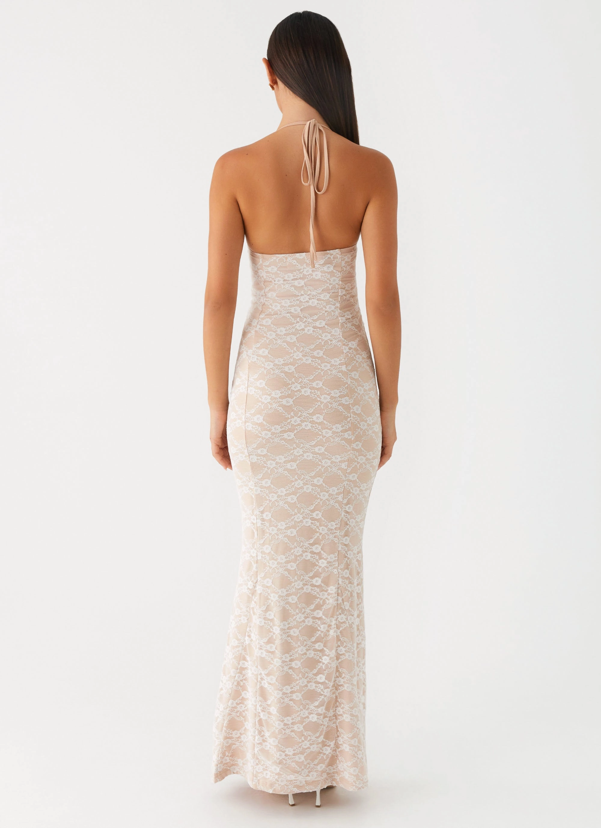 Refined Finish Jolina Lace Maxi Dress - White