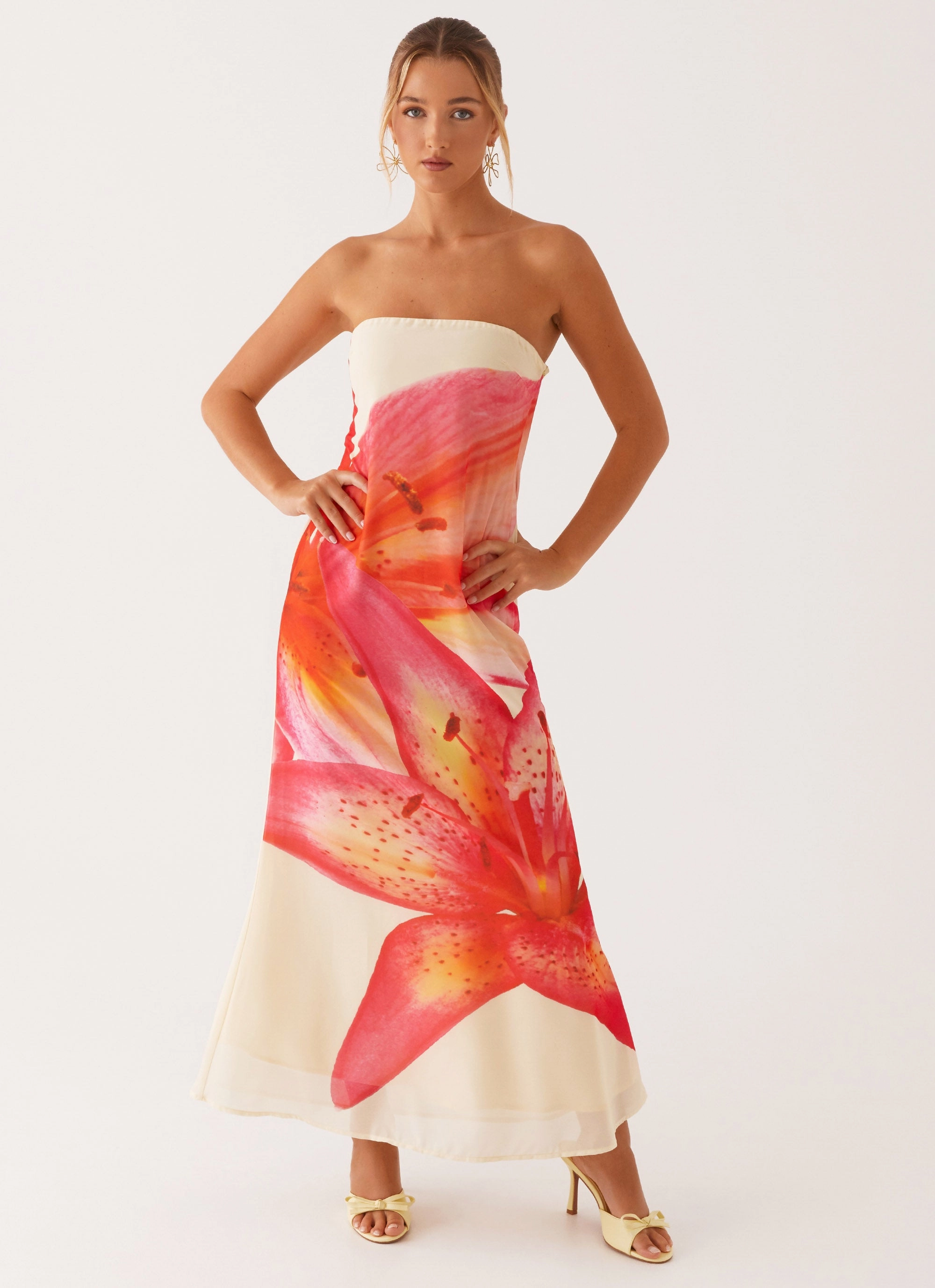 Smooth Tone Darcy Maxi Dress - Yellow Floral