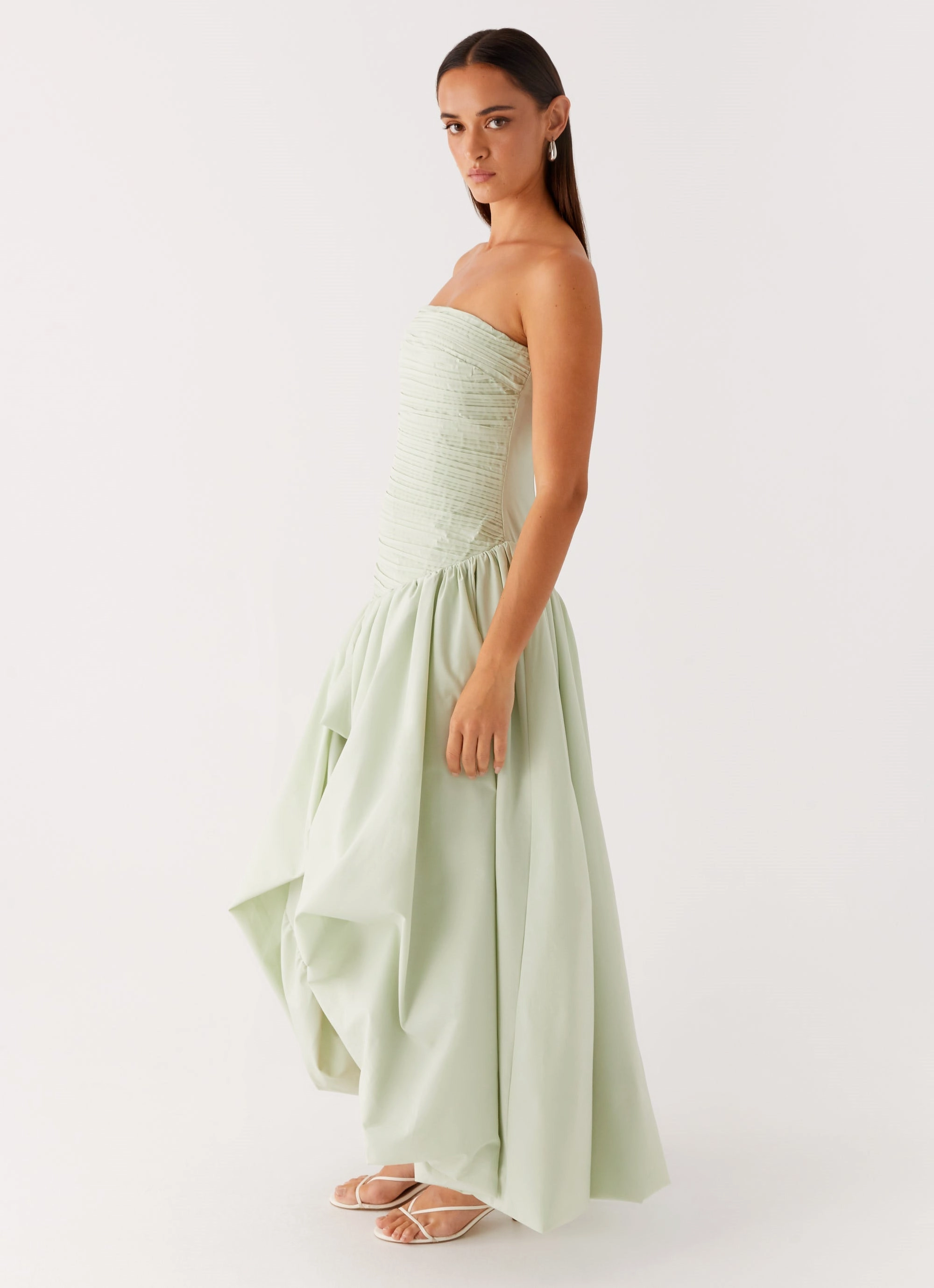 Misa Bubble Maxi Dress - Mint Casual Style