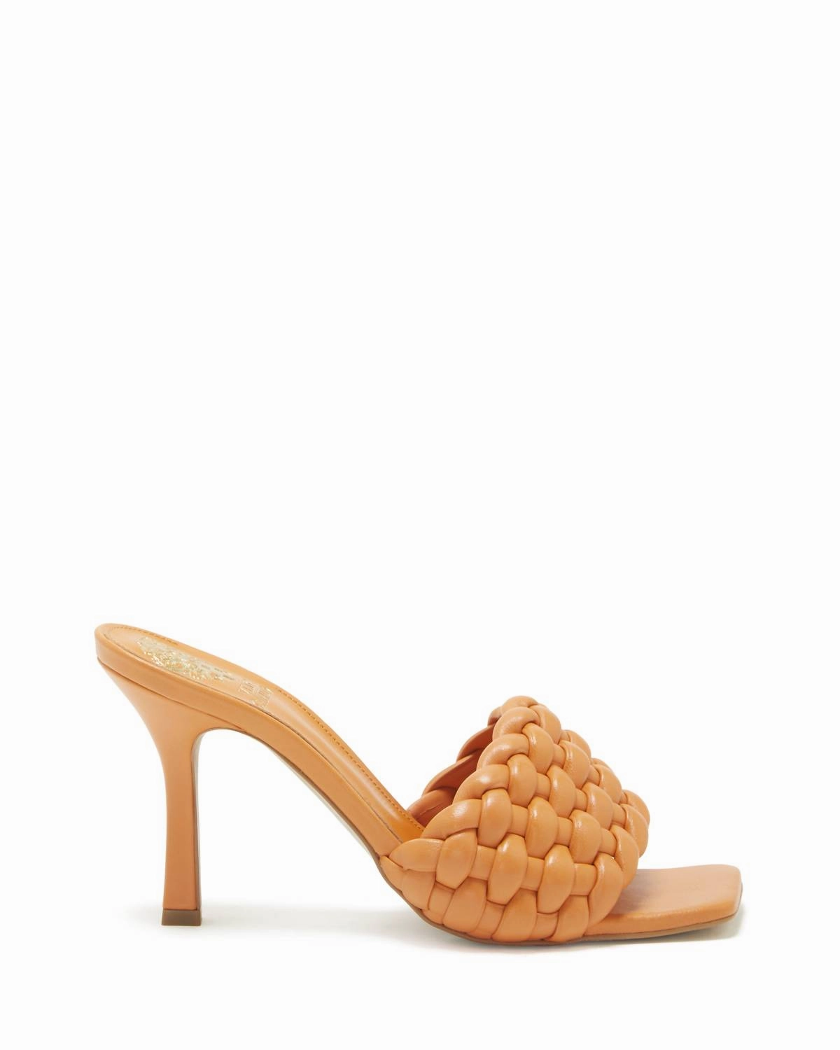 Brinela Mule In Orange Ochre Indoor Use