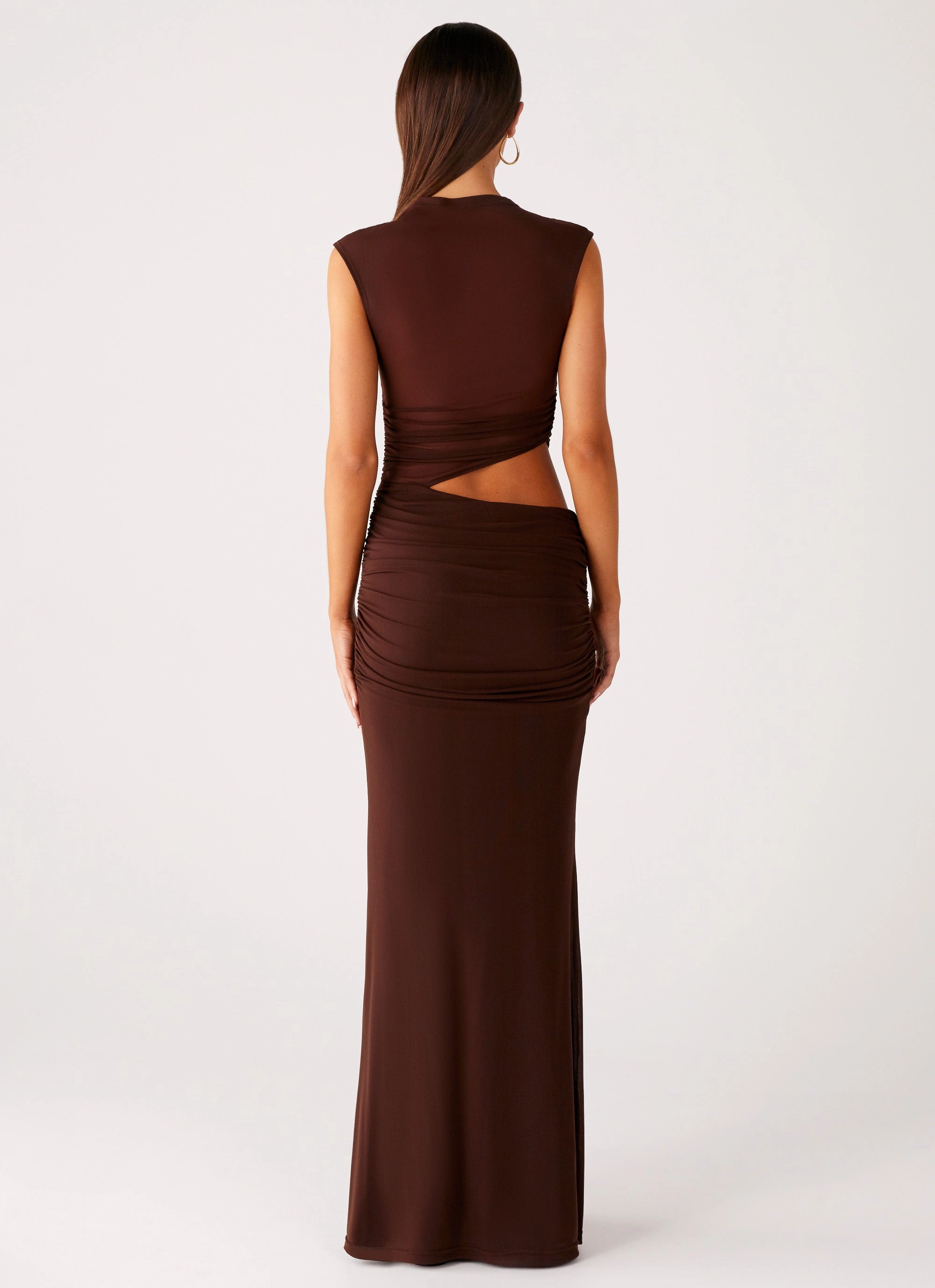 Briony Maxi Dress - Cool Chocolate Casual Core Tassel-Detail