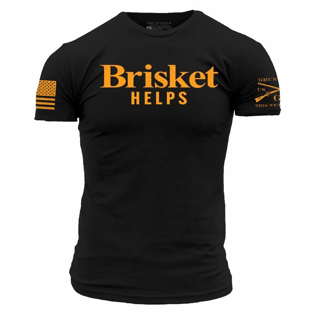 Brisket Helps T-Shirt - Black Soft Lining
