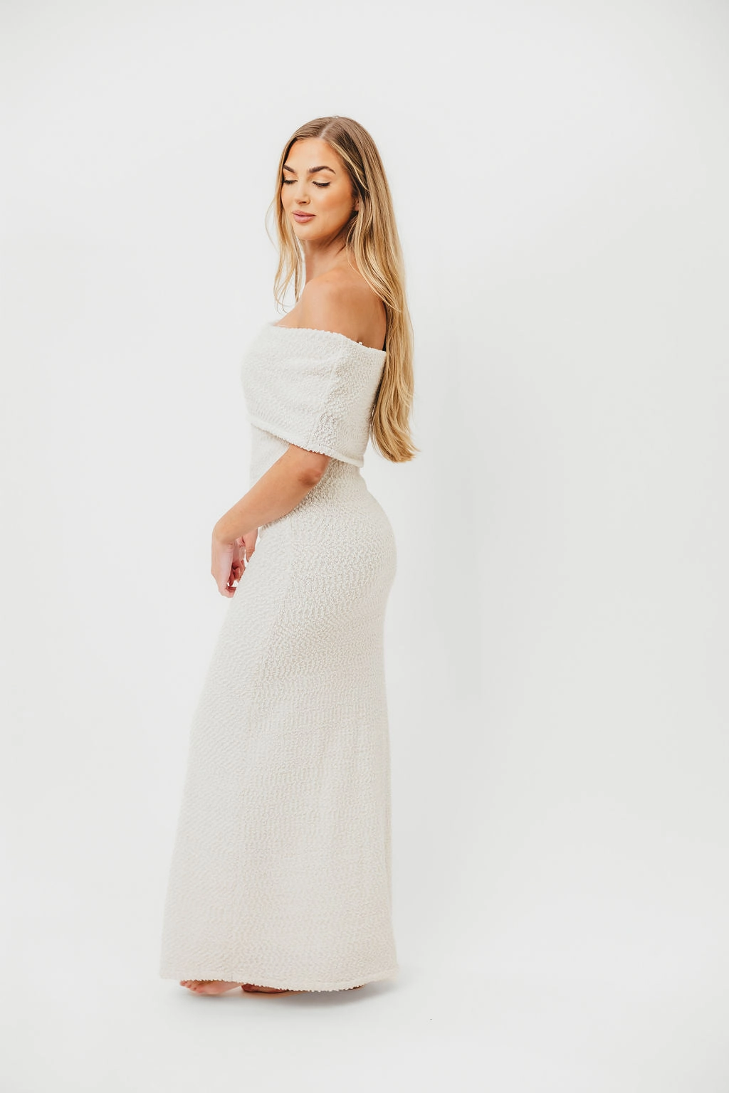 Brit Maxi Dress in Cream Daily Flex