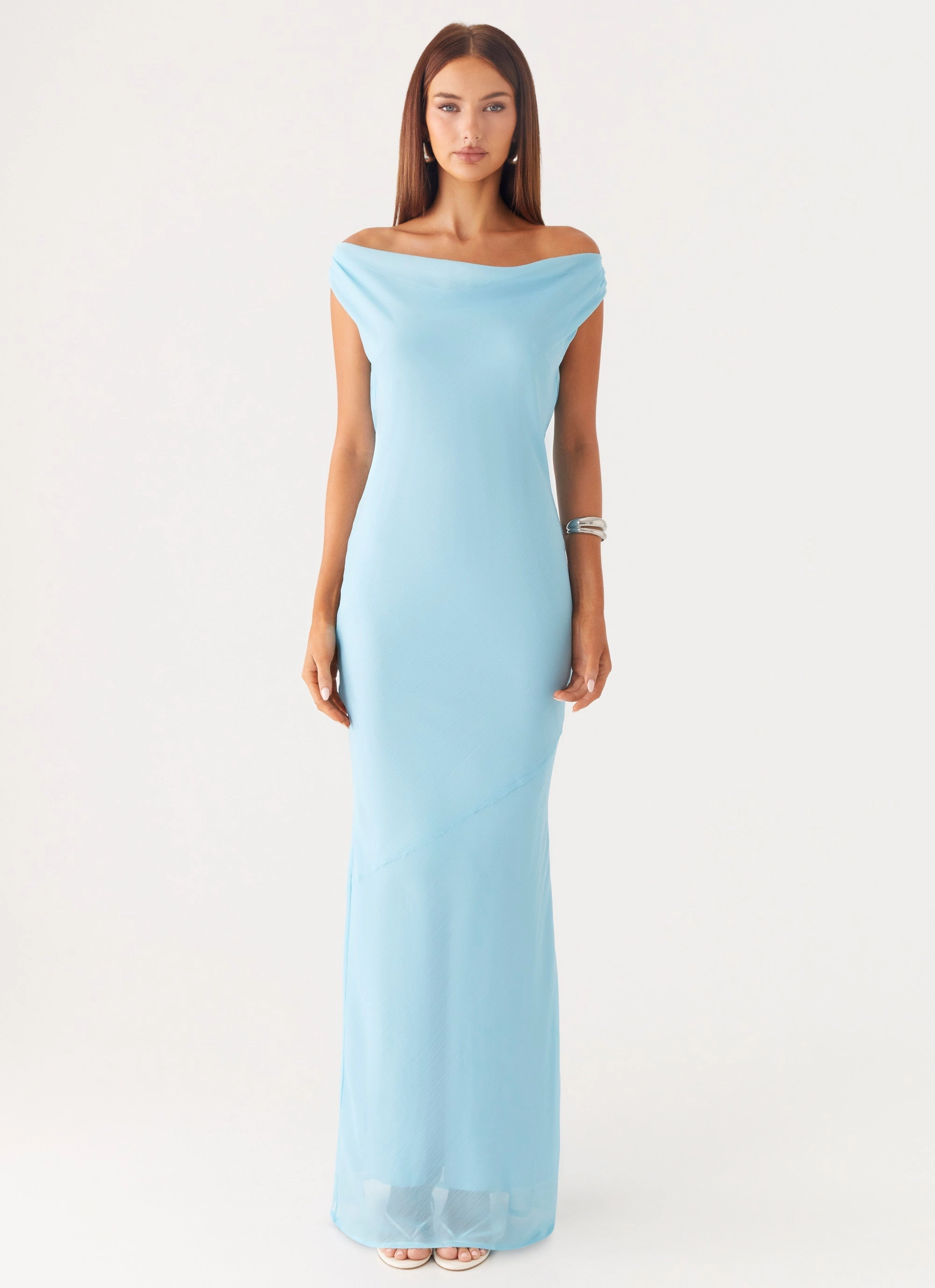 Everyday Use Brittany Chiffon Maxi Dress - Turquoise