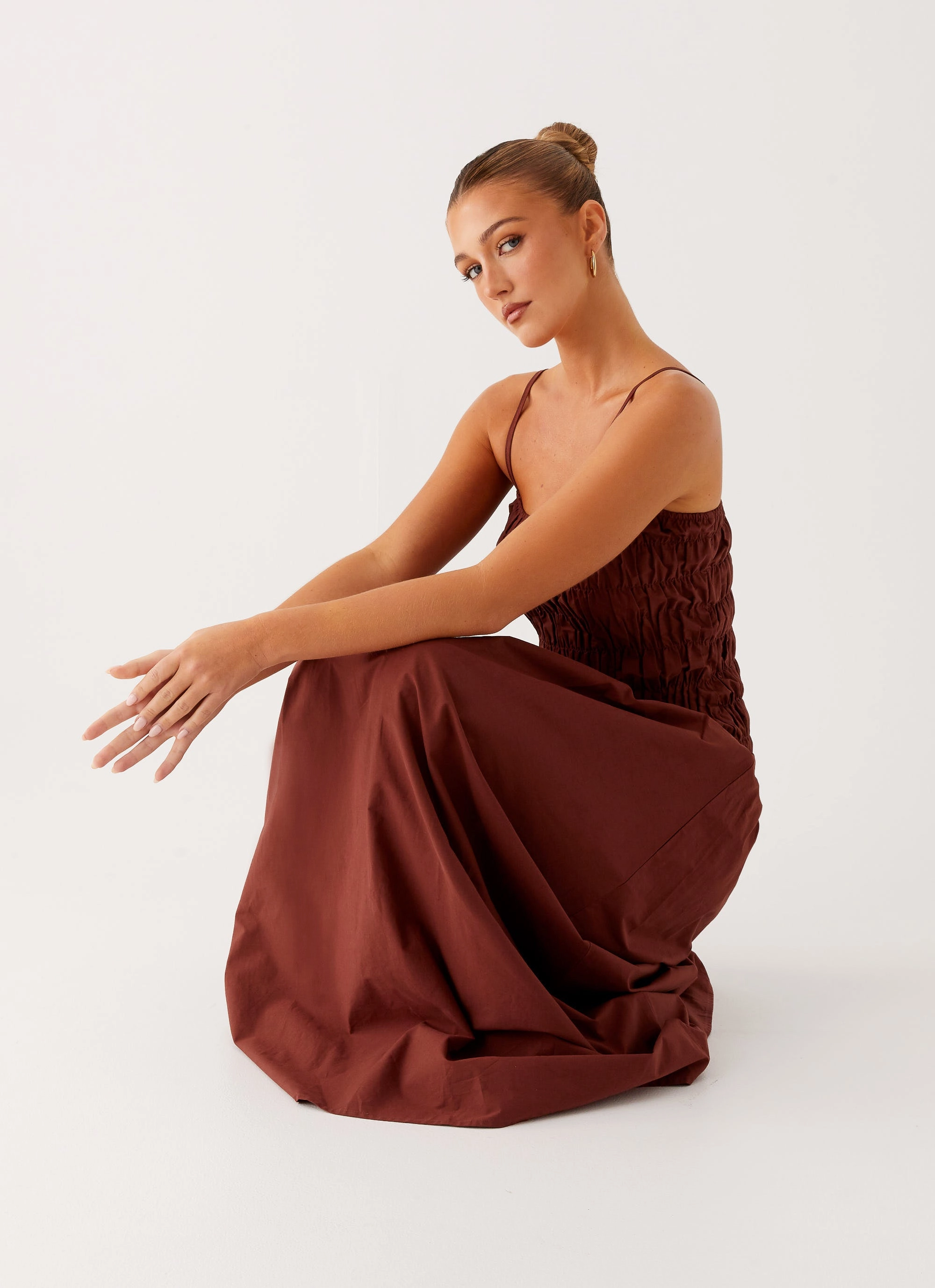 Wardrobe-Staple Brooke Maxi Dress - Chocolate