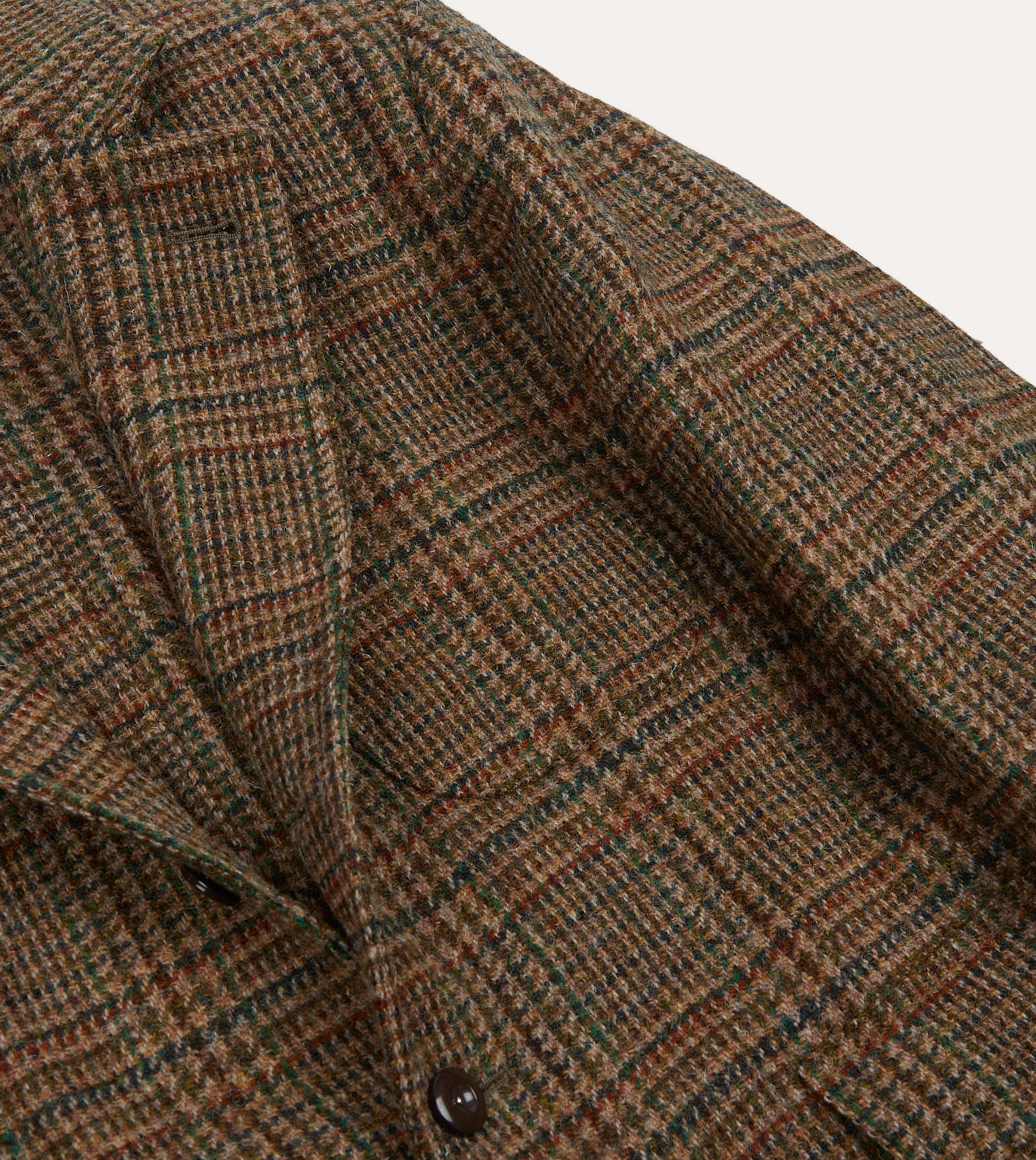 Flattering Business Wear Sustainable Production Methods Brown Prince of Wales Check Harris Tweed Games Blazer Mk. VII
