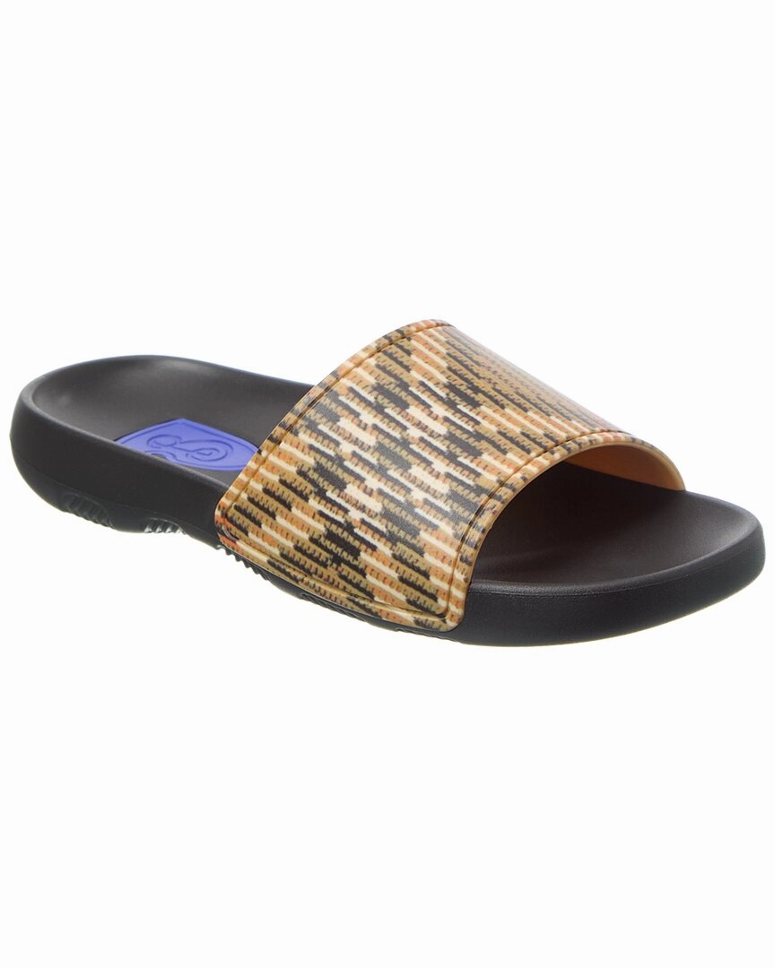 Comfort Sandal Stretchable Upper Burberry Check Dive Slide