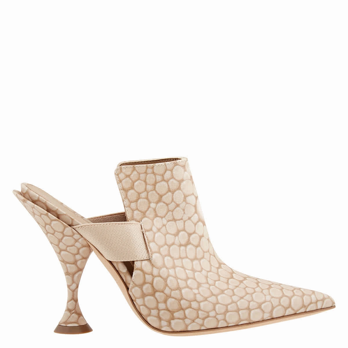 Trendy Look Burberry Ladies Stingray Print Leather Point-toe Mules