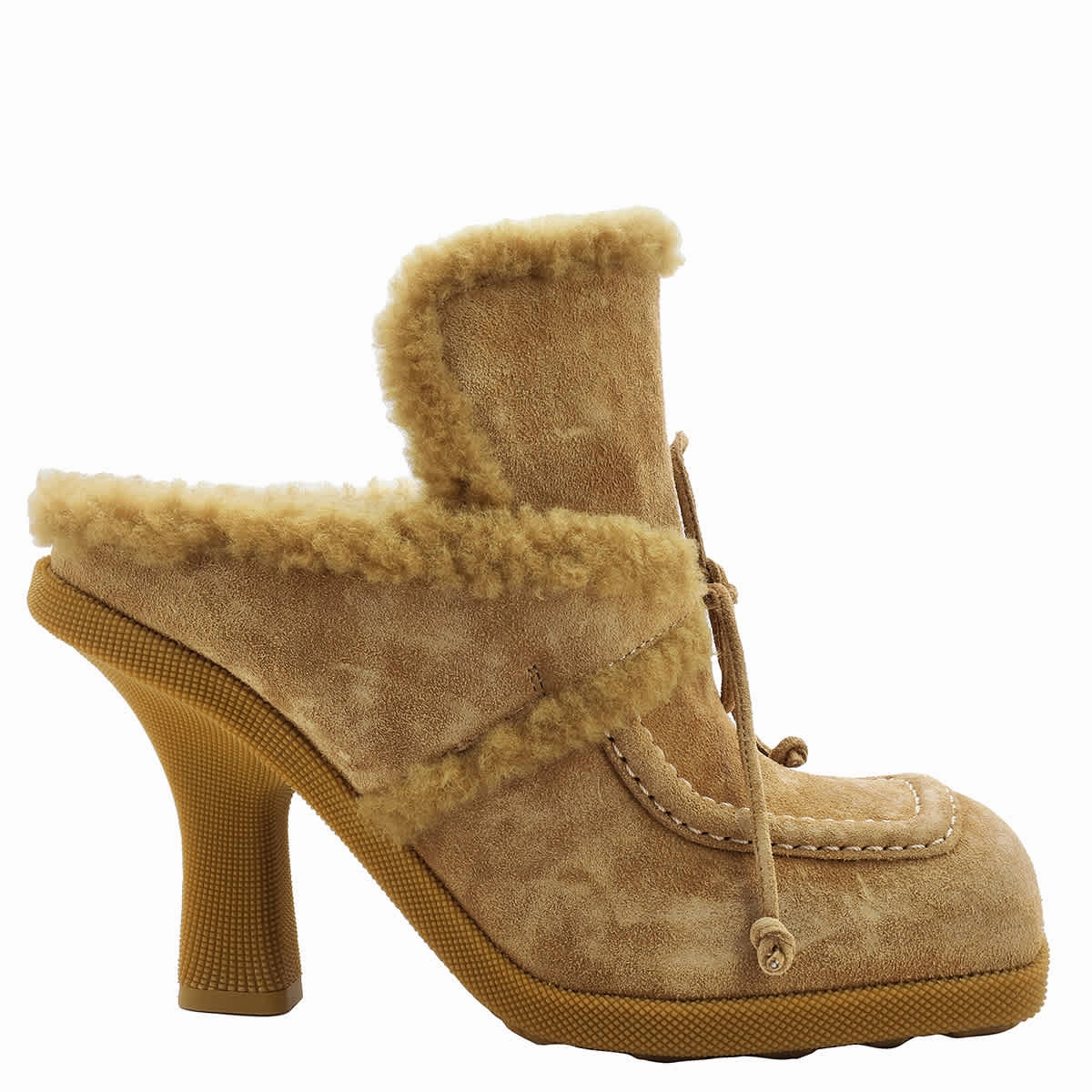 Burberry Square-Toe Highland Mules Easy Step Fit Sandals