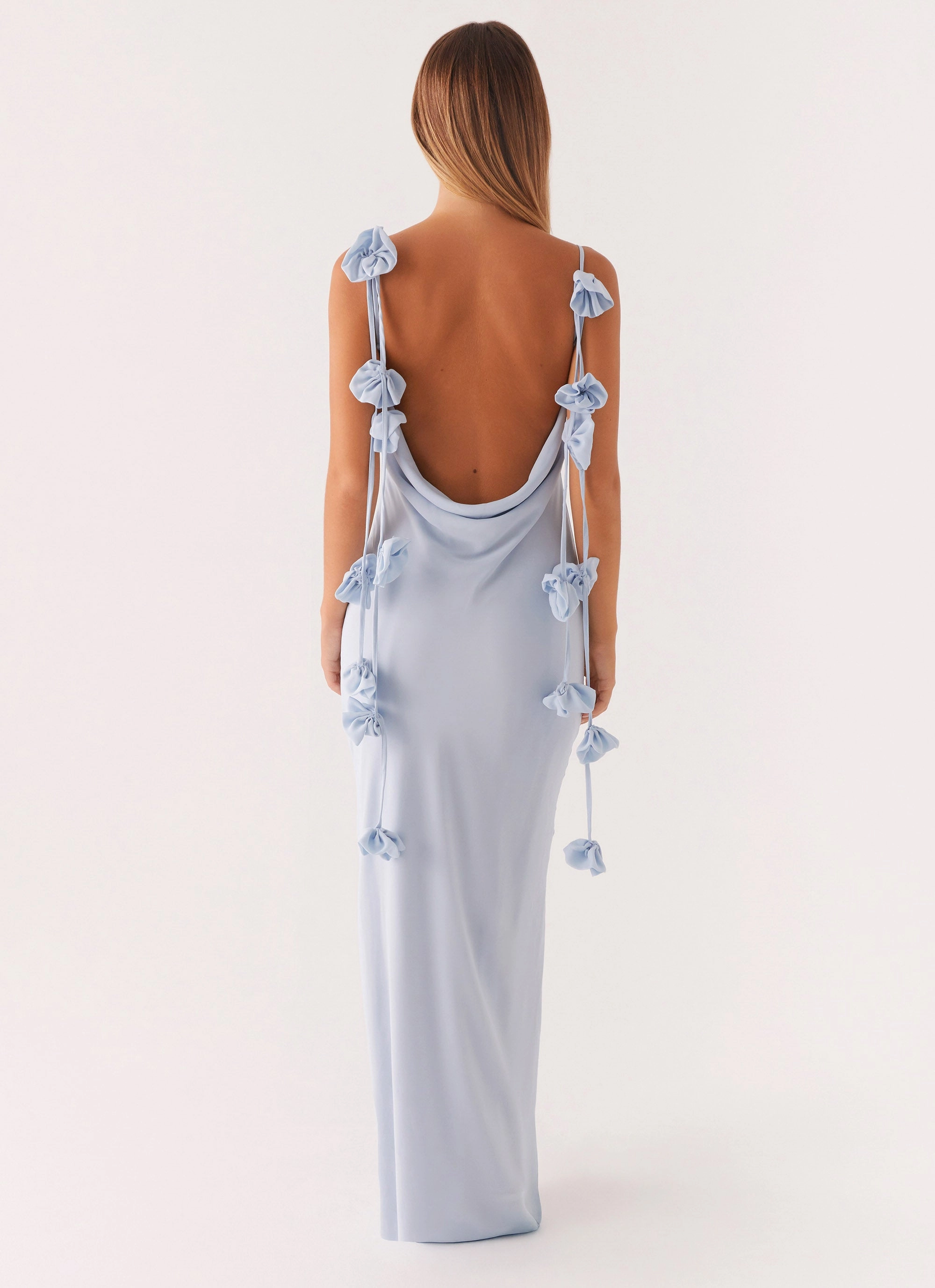 Simona Maxi Dress - Pastel Blue Ready Glow