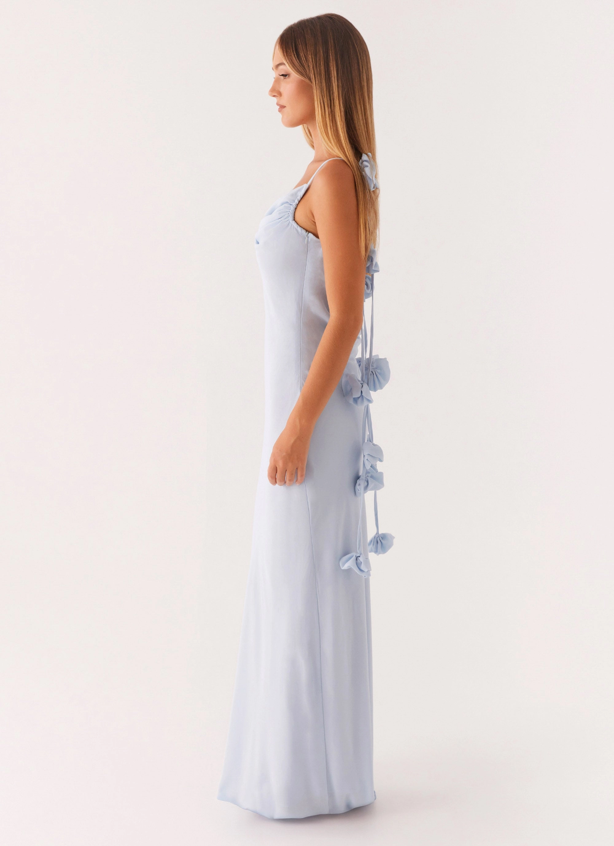 Simona Maxi Dress - Pastel Blue Editor??s-Pick Flattering Look