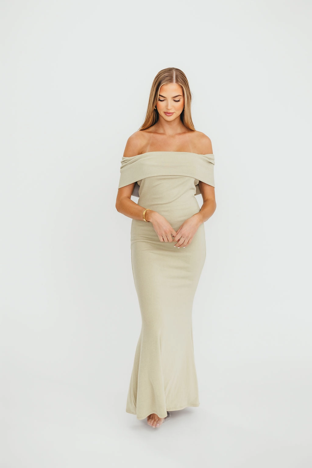 Grace Vibe Monroe Maxi Dress in Sage - Bump Friendly