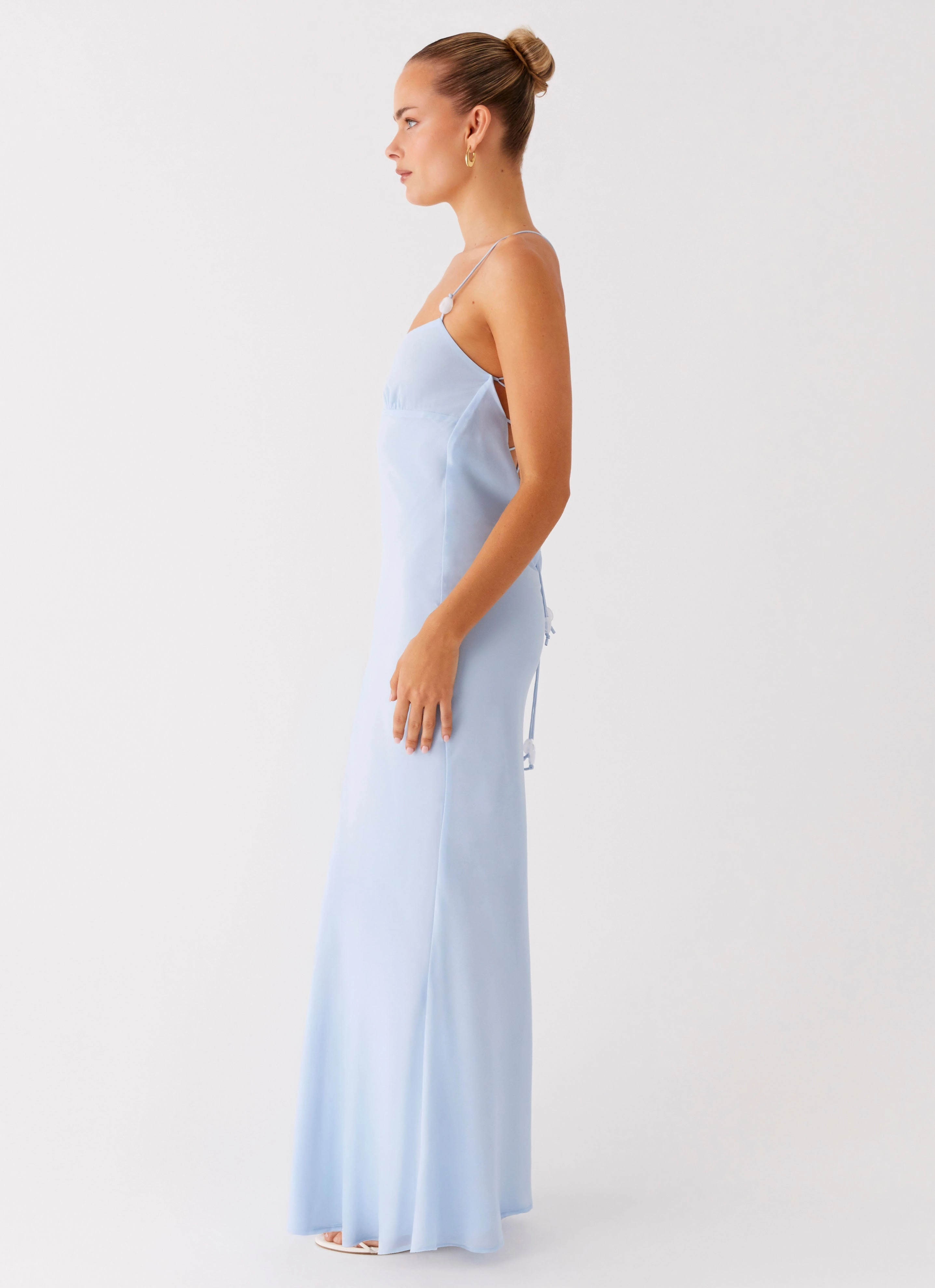 Cabello Maxi Dress - Pale Blue Eye Appeal