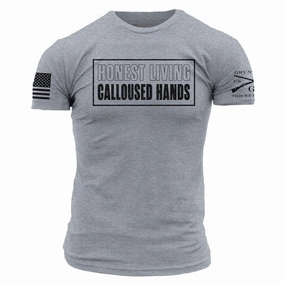 Calloused Hands T-Shirt - Dark Heather Gray Casual Essentials