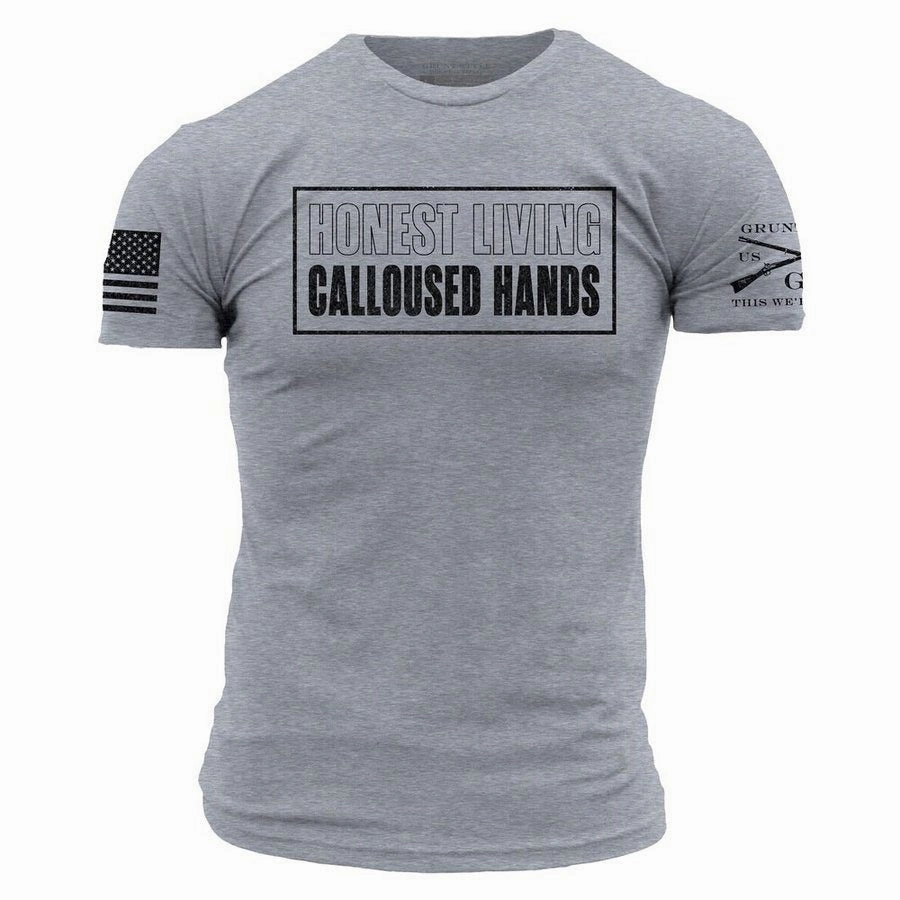 AntiStaticLining Calloused Hands T-Shirt - Dark Heather Gray