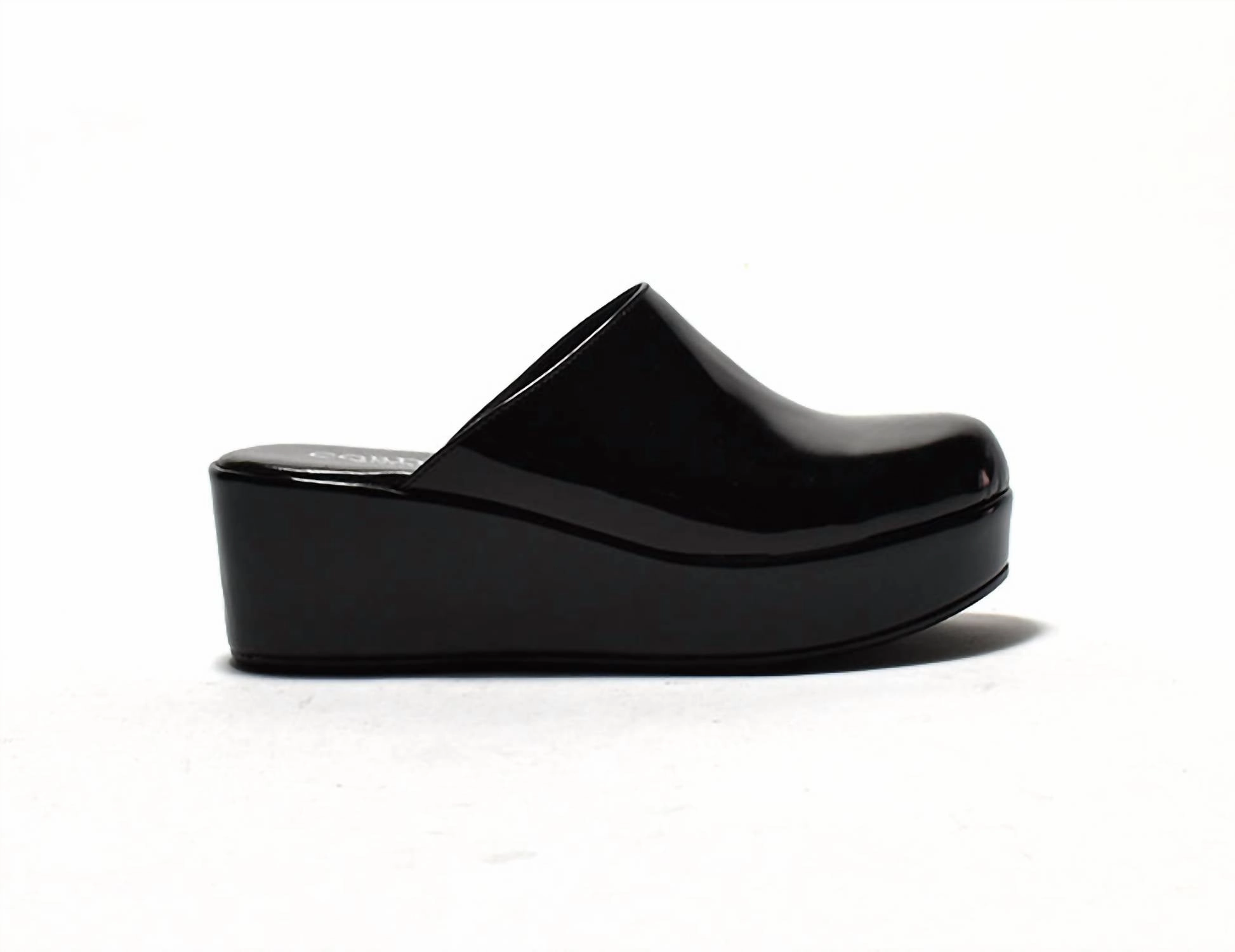User-Friendly Camryn Sandals In Black Patent Leather