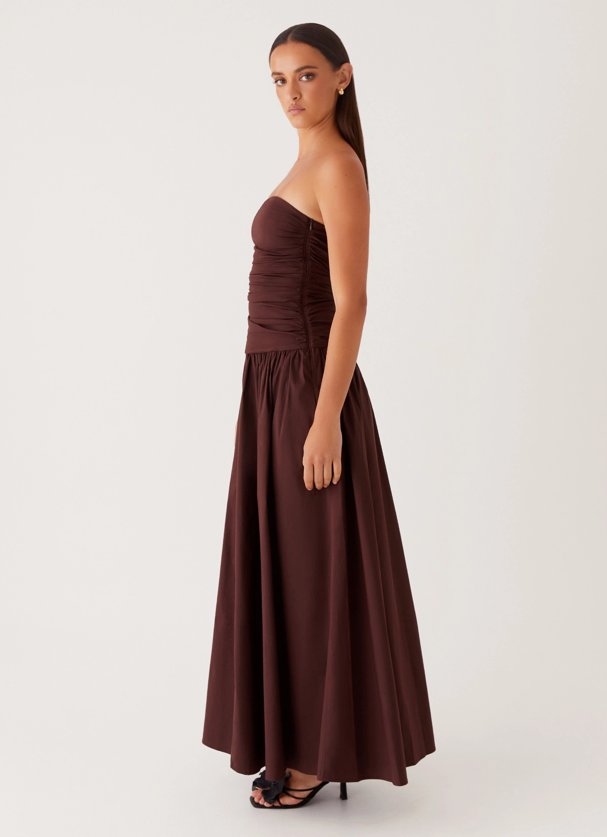 Bright bold dress Carmel Maxi Dress - Brown