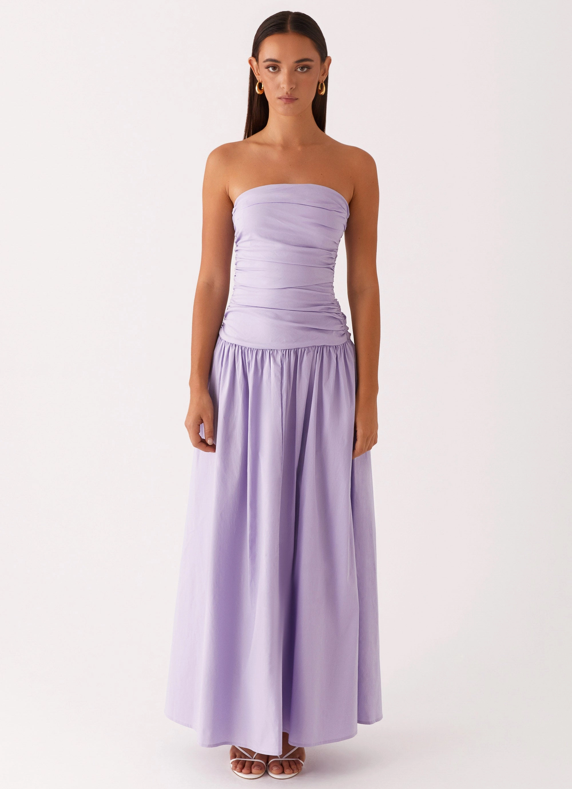 Carmel Maxi Dress - Lavender Golden Scene