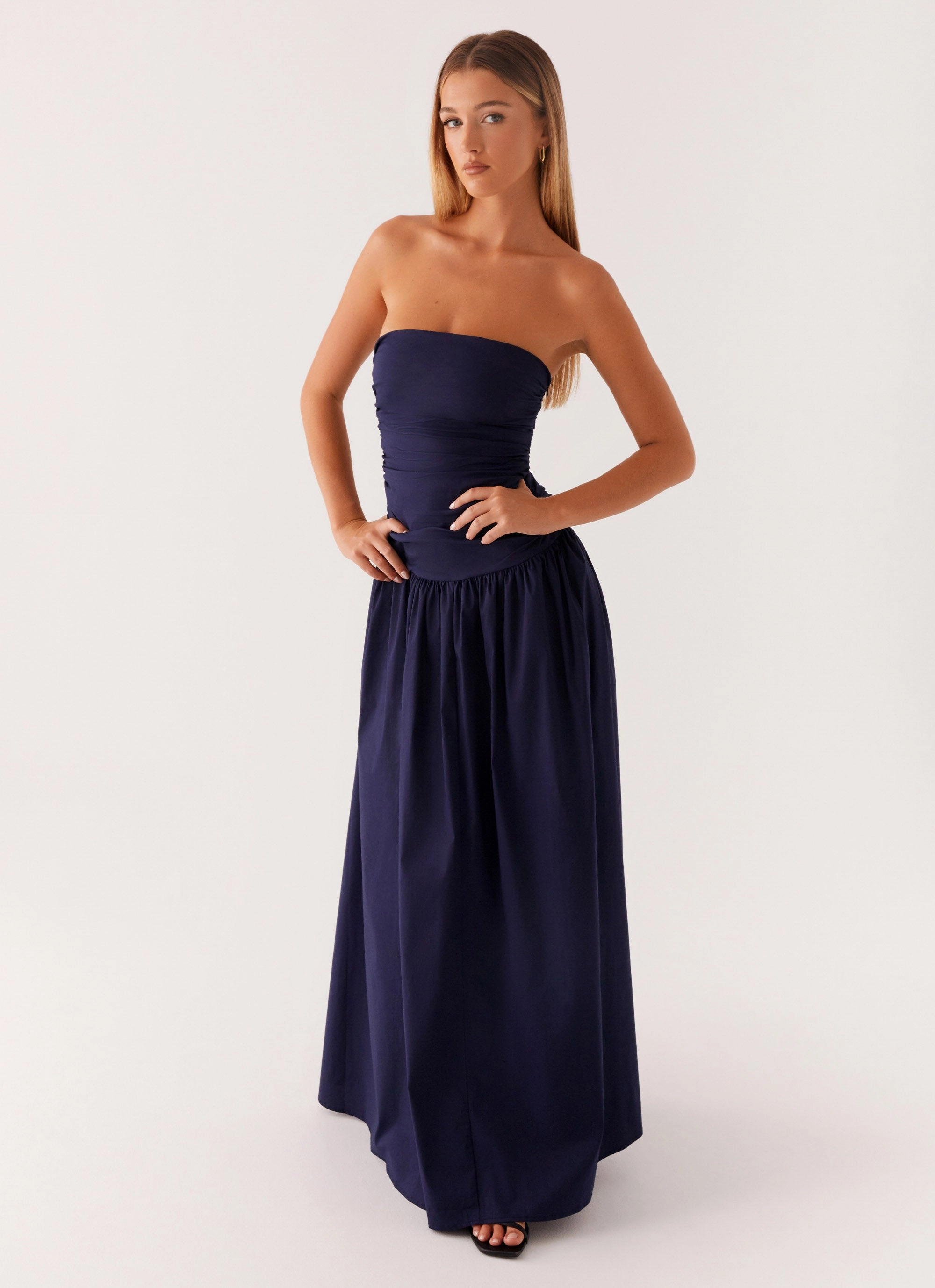 Carmel Maxi Dress - Navy Spring Flow Happy Glow