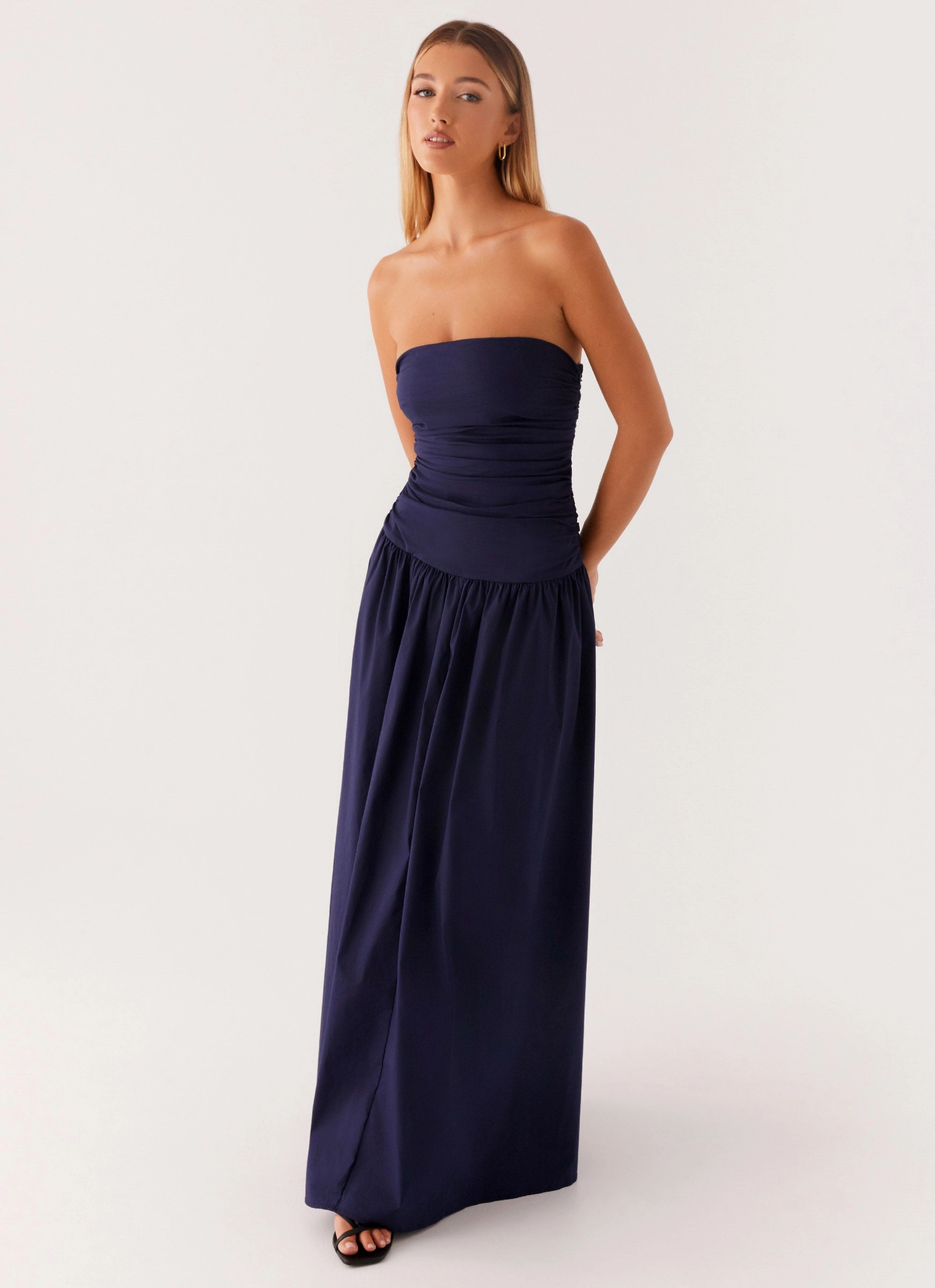 Carmel Maxi Dress - Navy Versatile Comfort