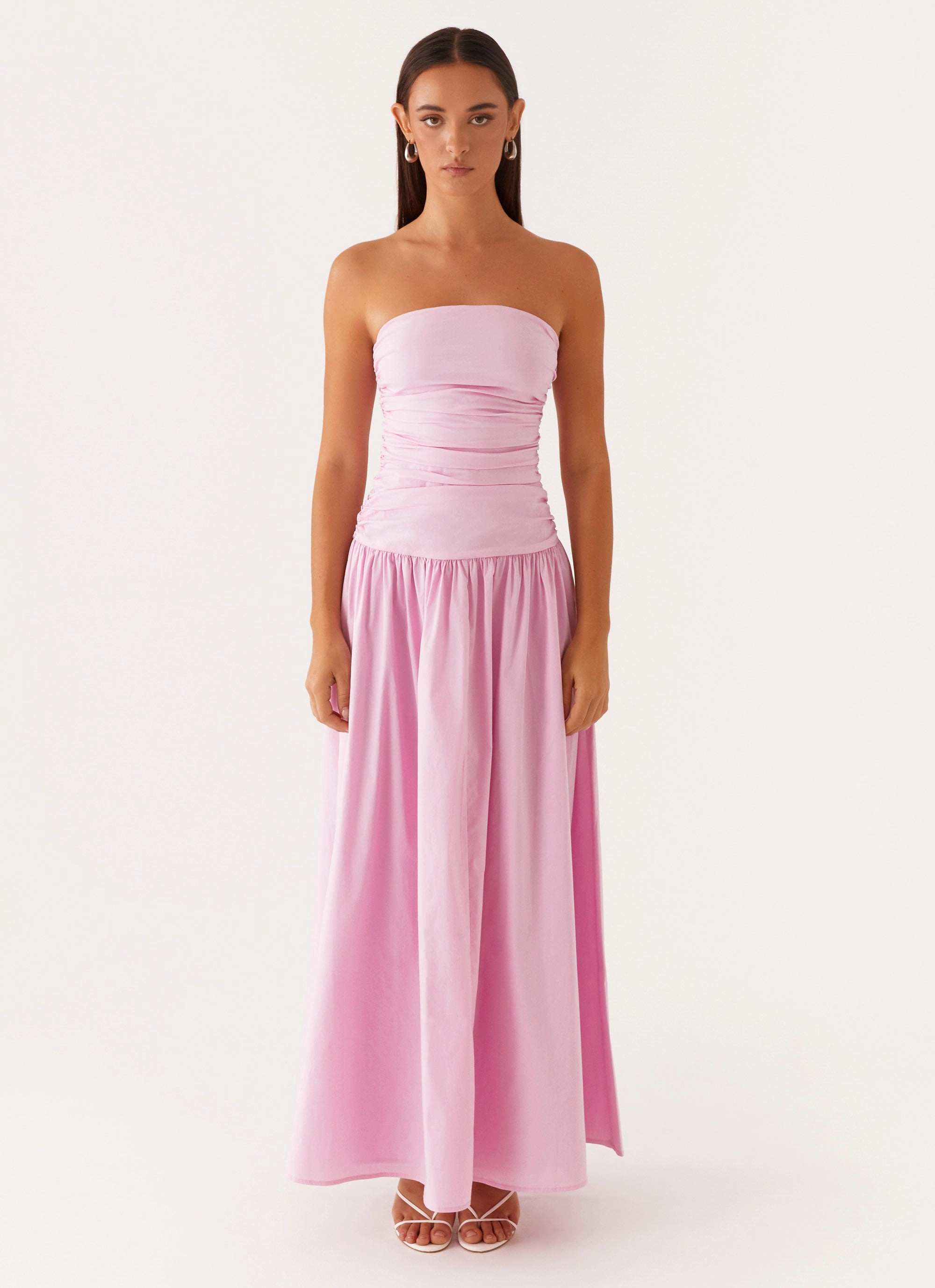 Carmel Maxi Dress - Pink Sharp Profile