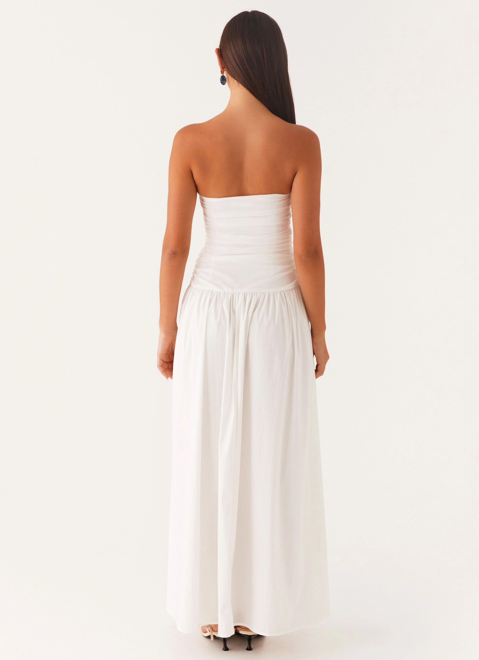 Carmel Maxi Dress - White FadeResistantColor Everyday Comfort Wear
