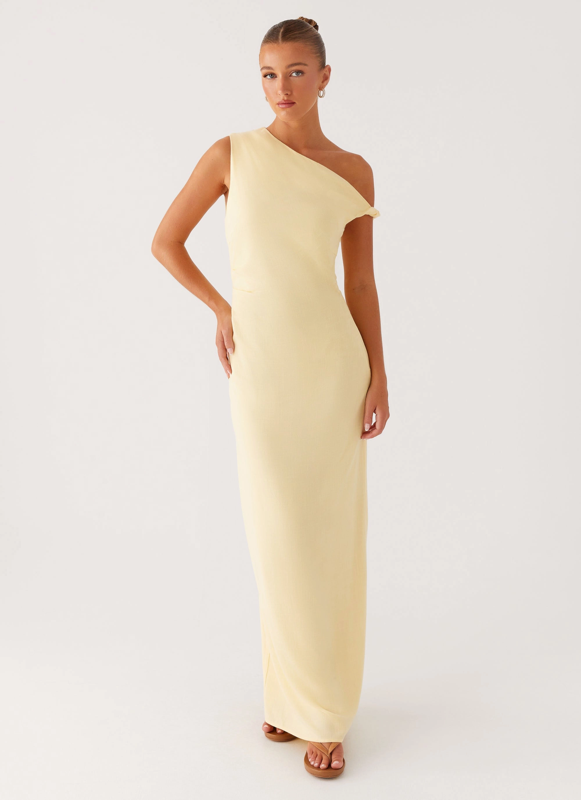Fitted Base Mckenna Maxi Dress - Yellow