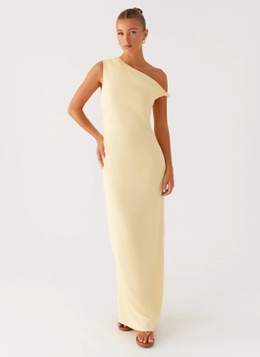 Fitted Base Mckenna Maxi Dress - Yellow