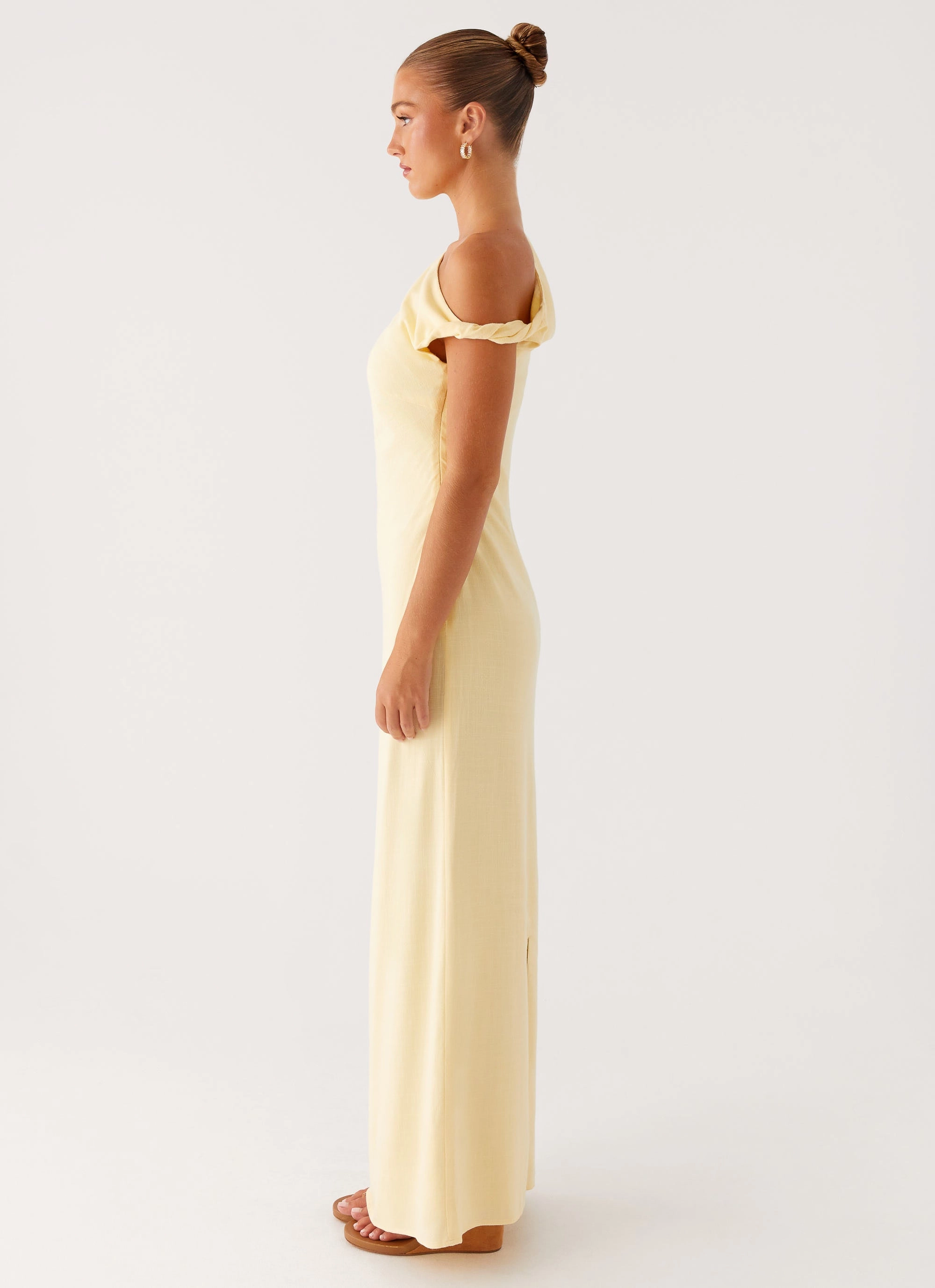 Linen Love Mckenna Maxi Dress - Yellow