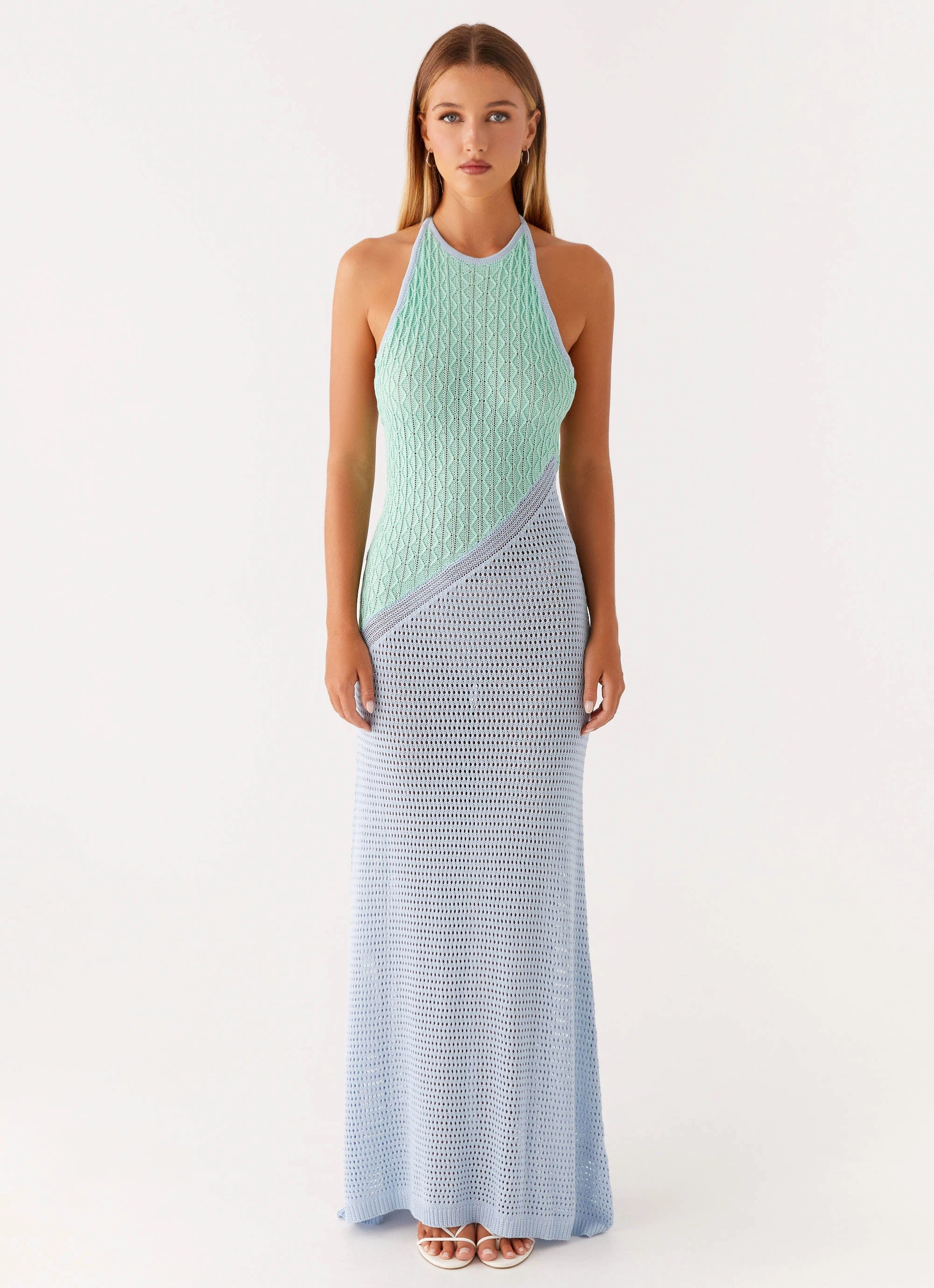 Contemporary Layer Caspa Crochet Maxi Dress - Multi