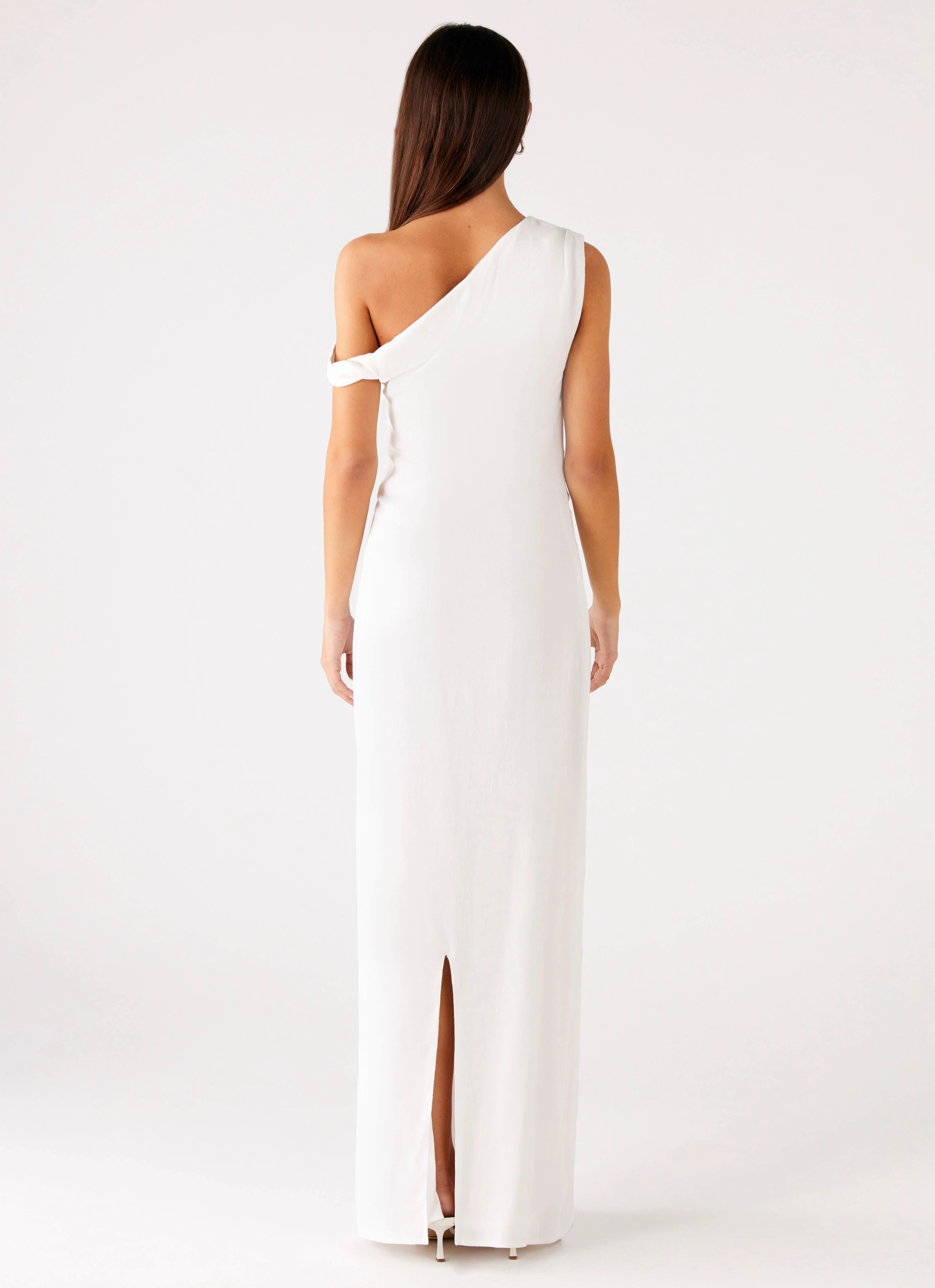 Soft Tone Fit Clean Mckenna Maxi Dress - White