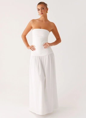 Tyrah Maxi Dress - White Soft-touch
