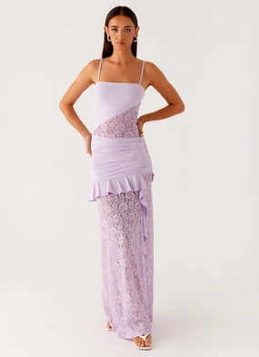 New Romance Maxi Dress - Lilac Layered Style