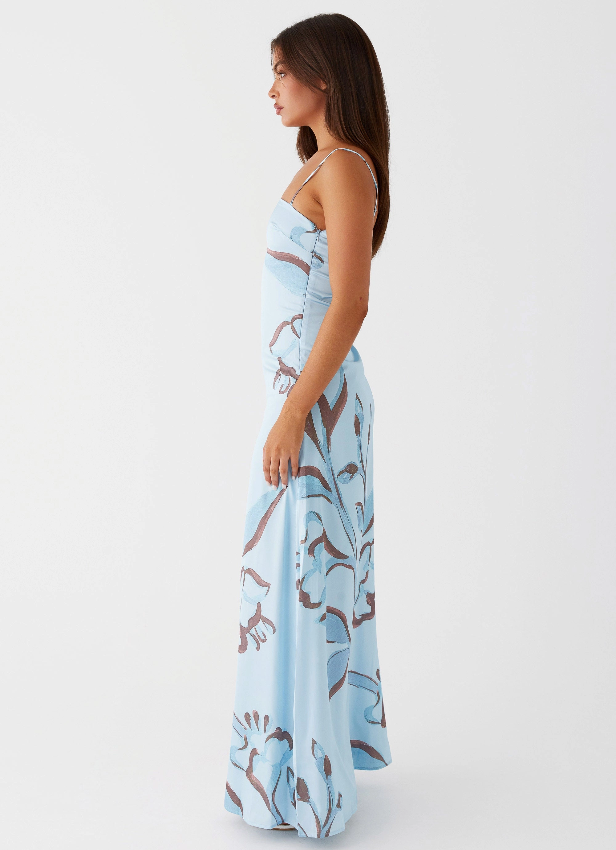 Aster Bloom Maxi Dress - Blue Floral Must Have