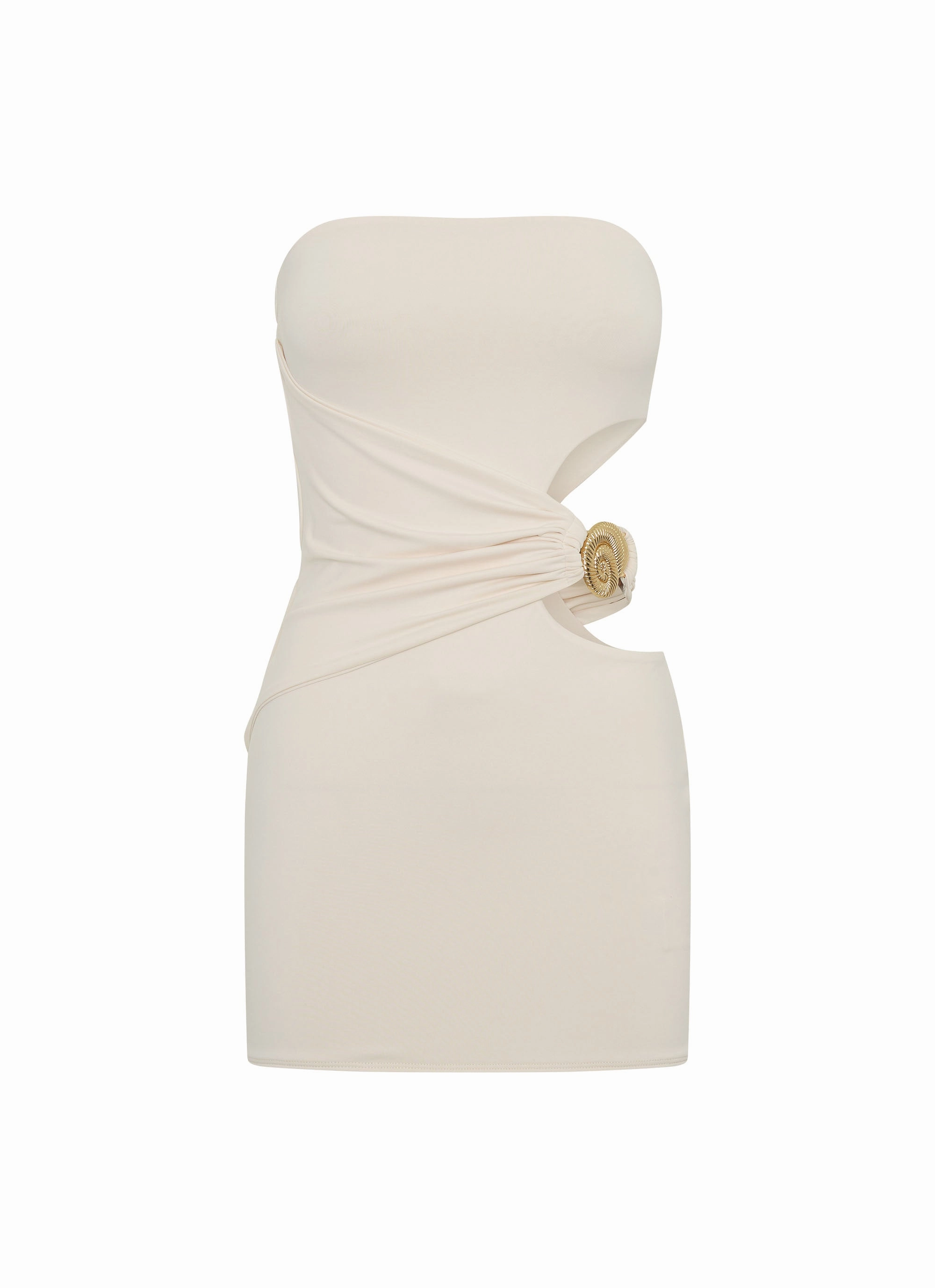 So Iconic Mini Dress - Ivory Sleek Movement