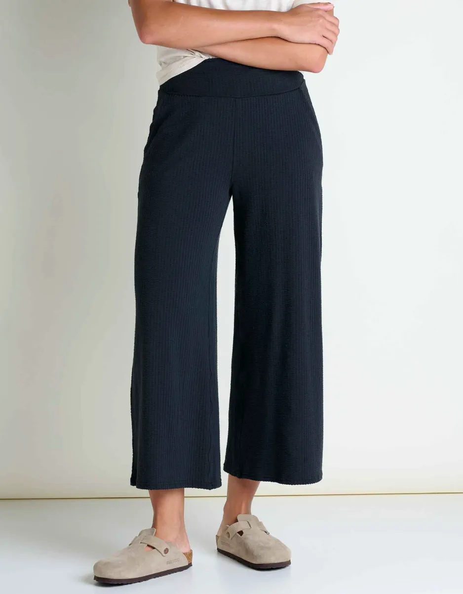 CHAKA WIDE LEG PANT Lightweight Weave Casual Vibe