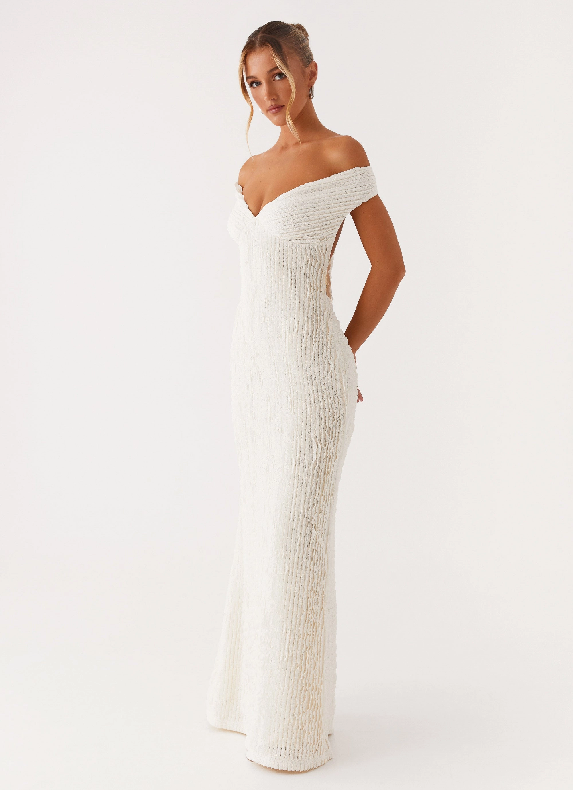 Chantelle Maxi Dress - Ivory Lux Look Global Style