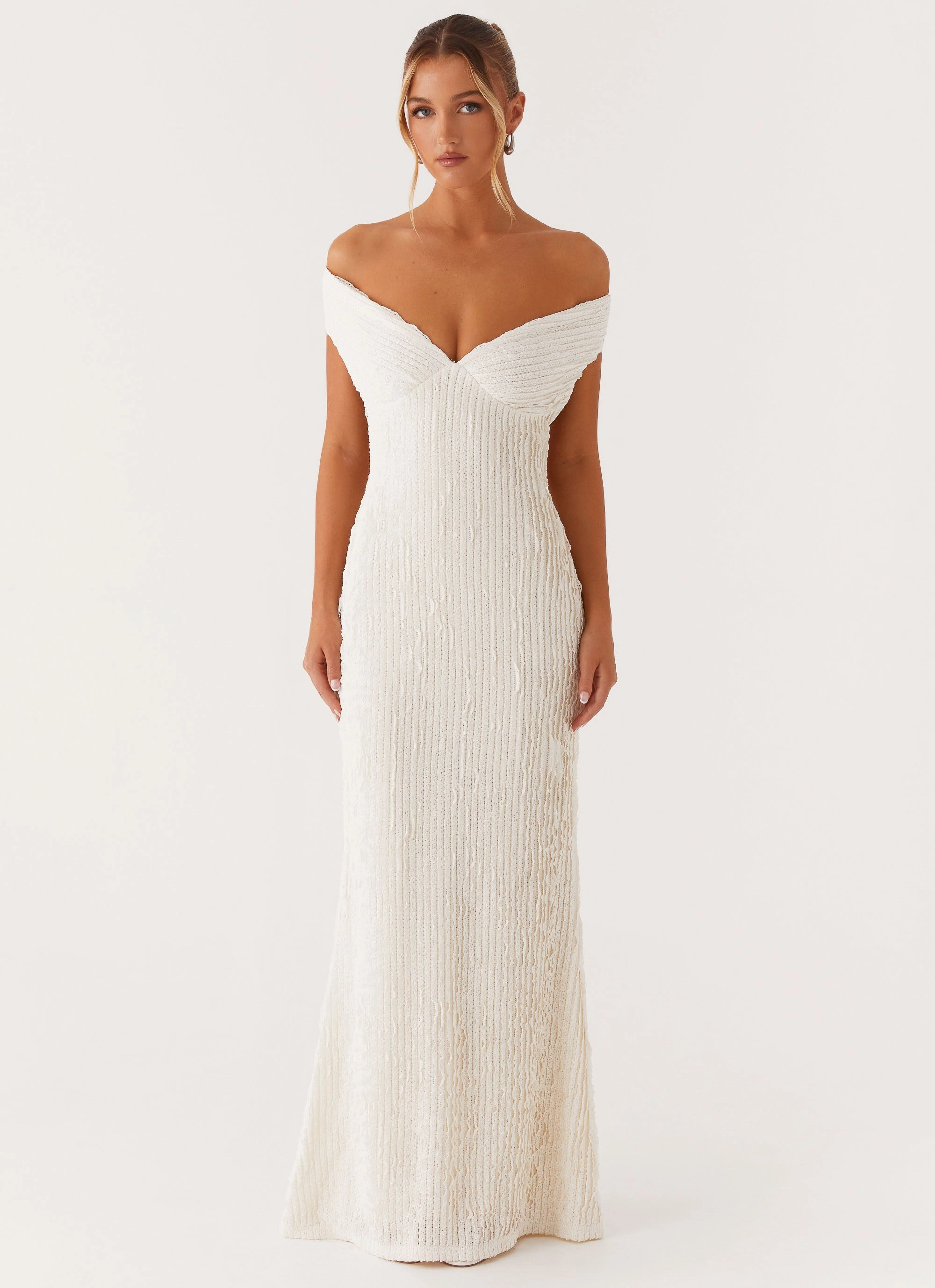 Mood Glow Minimal Fit Chantelle Maxi Dress - Ivory
