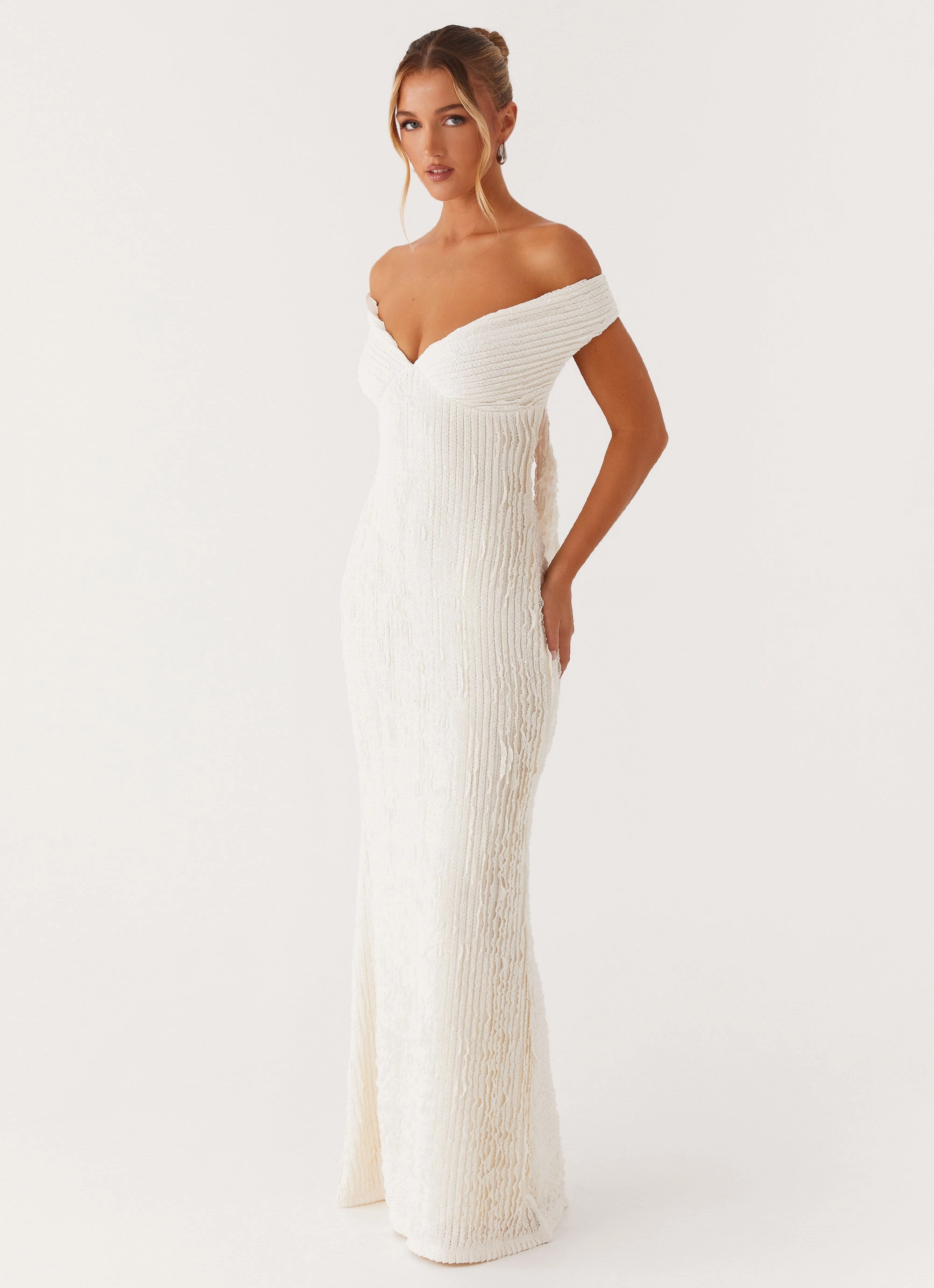 Chantelle Maxi Dress - Ivory Soft and Light