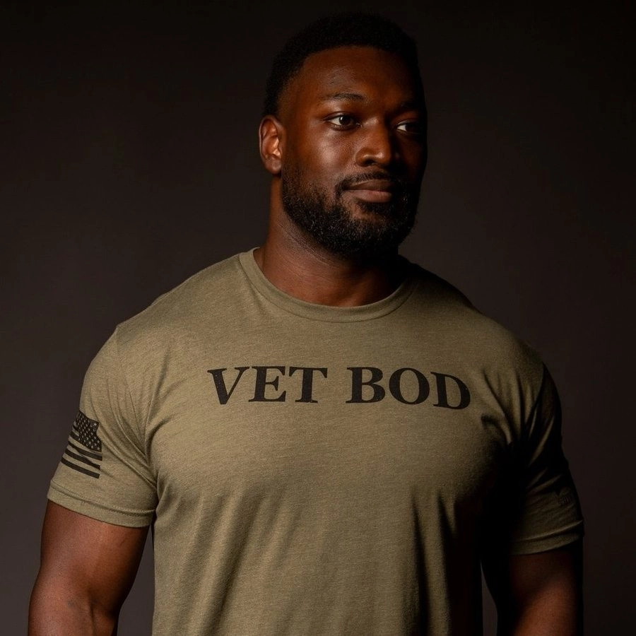 Active Fashion Breathable Essentials Vet Bod T-Shirt - Military Green