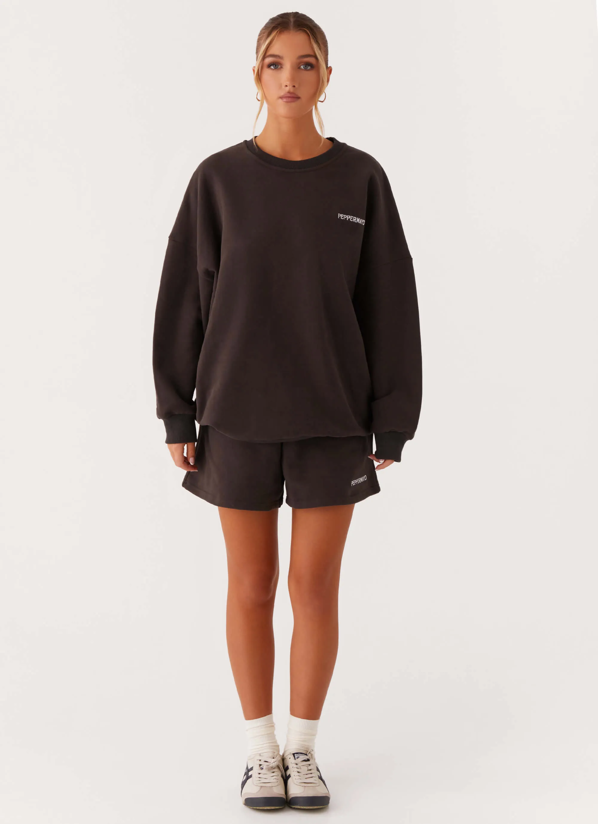 Signature Oversized Sweatshirt - Charcoal Performance Jacket Transit Ready