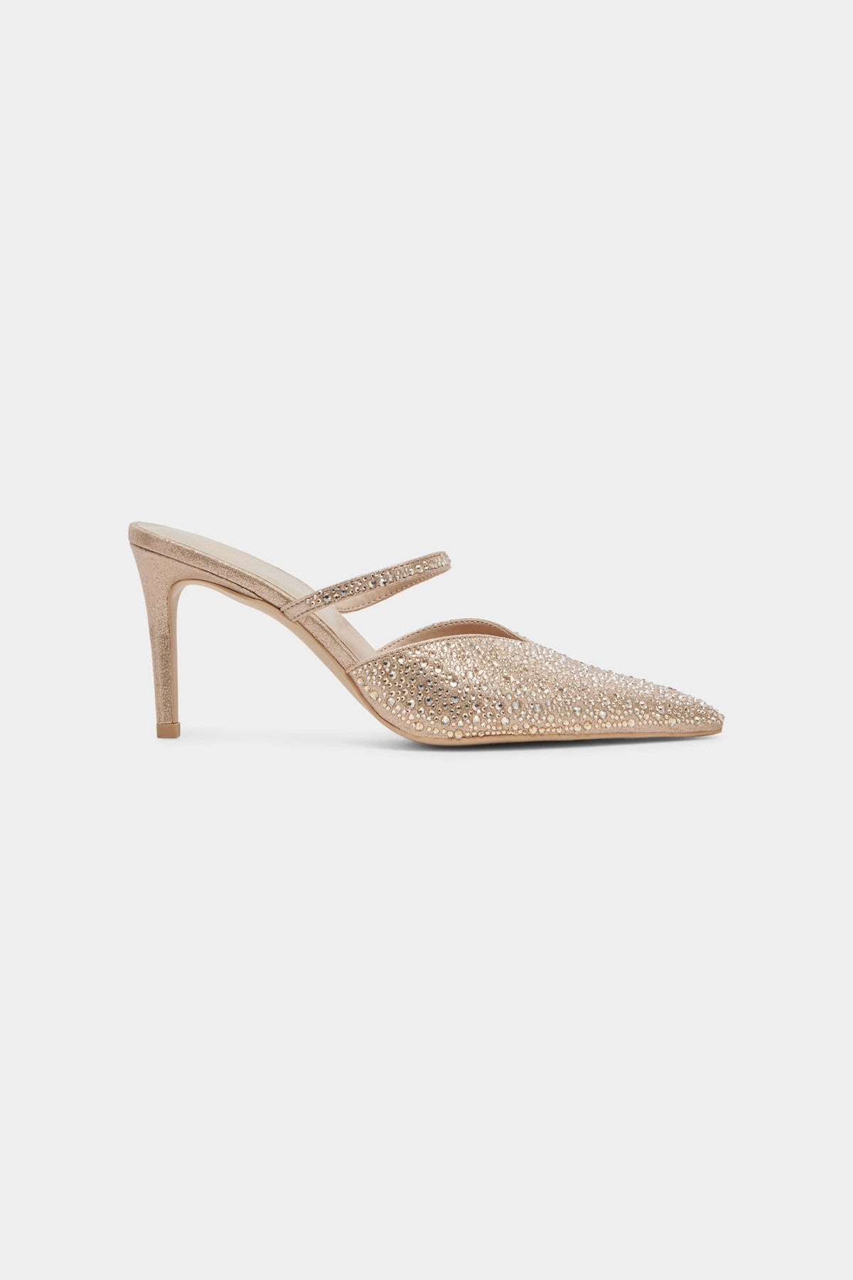Comfortable Pumps Dolce Vita Kanika Crystal Heels in Light Gold Fabric