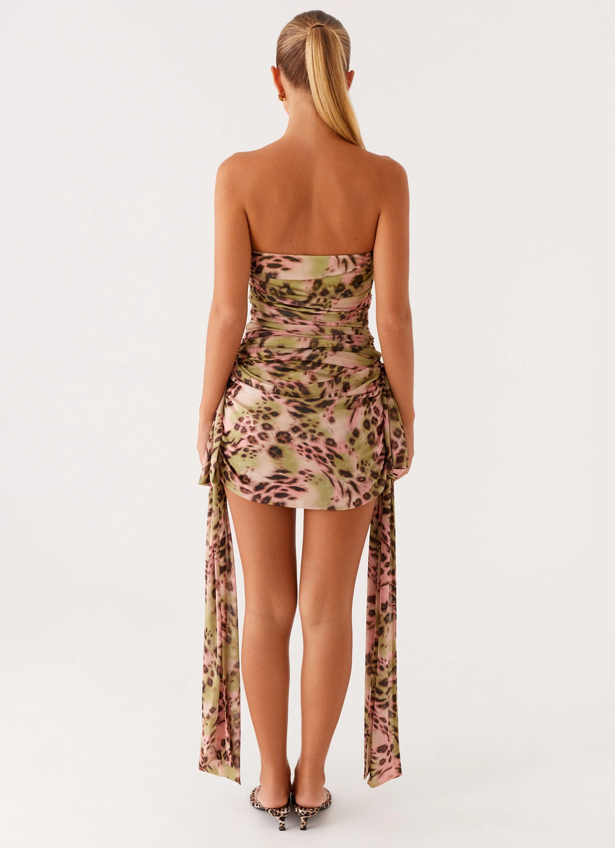 Georgie Mini Dress - Swirl Leo Polished Layer